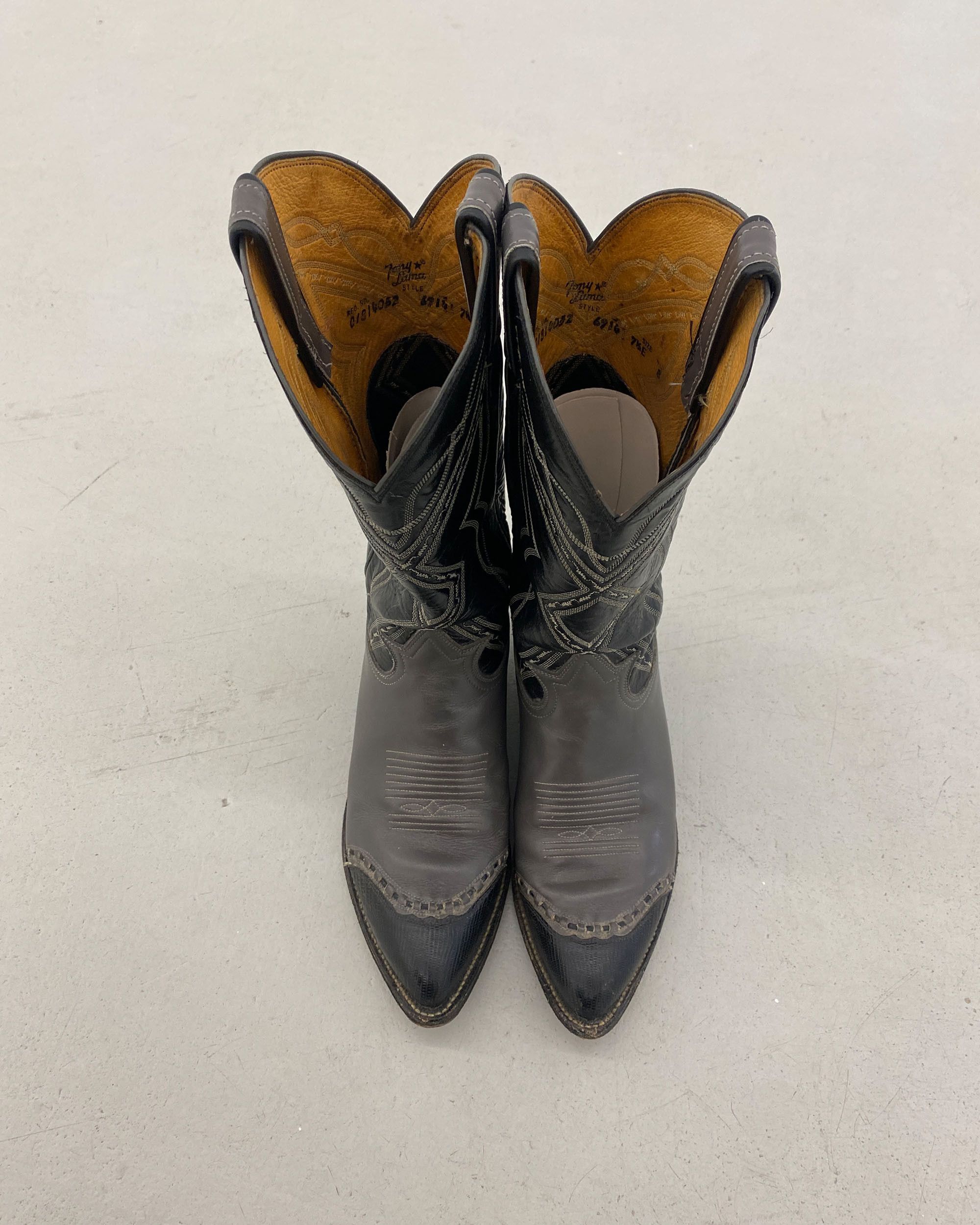 Tony Lama 1990s Two Tone Cowboy Boots Size US 8 / EU 41 - 5 Thumbnail