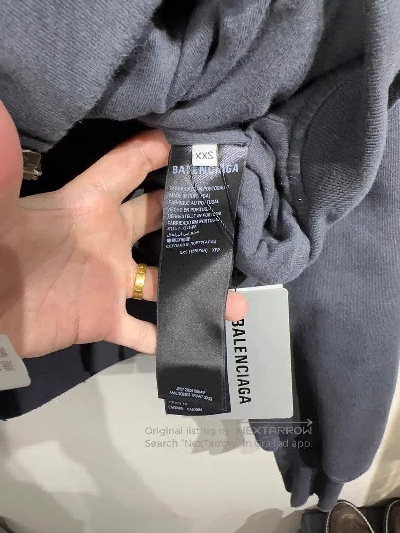 Balenciaga Balenciaga Reversed Letter Zip-up Hoodie Size US XXS / EU 40 - 5 Thumbnail