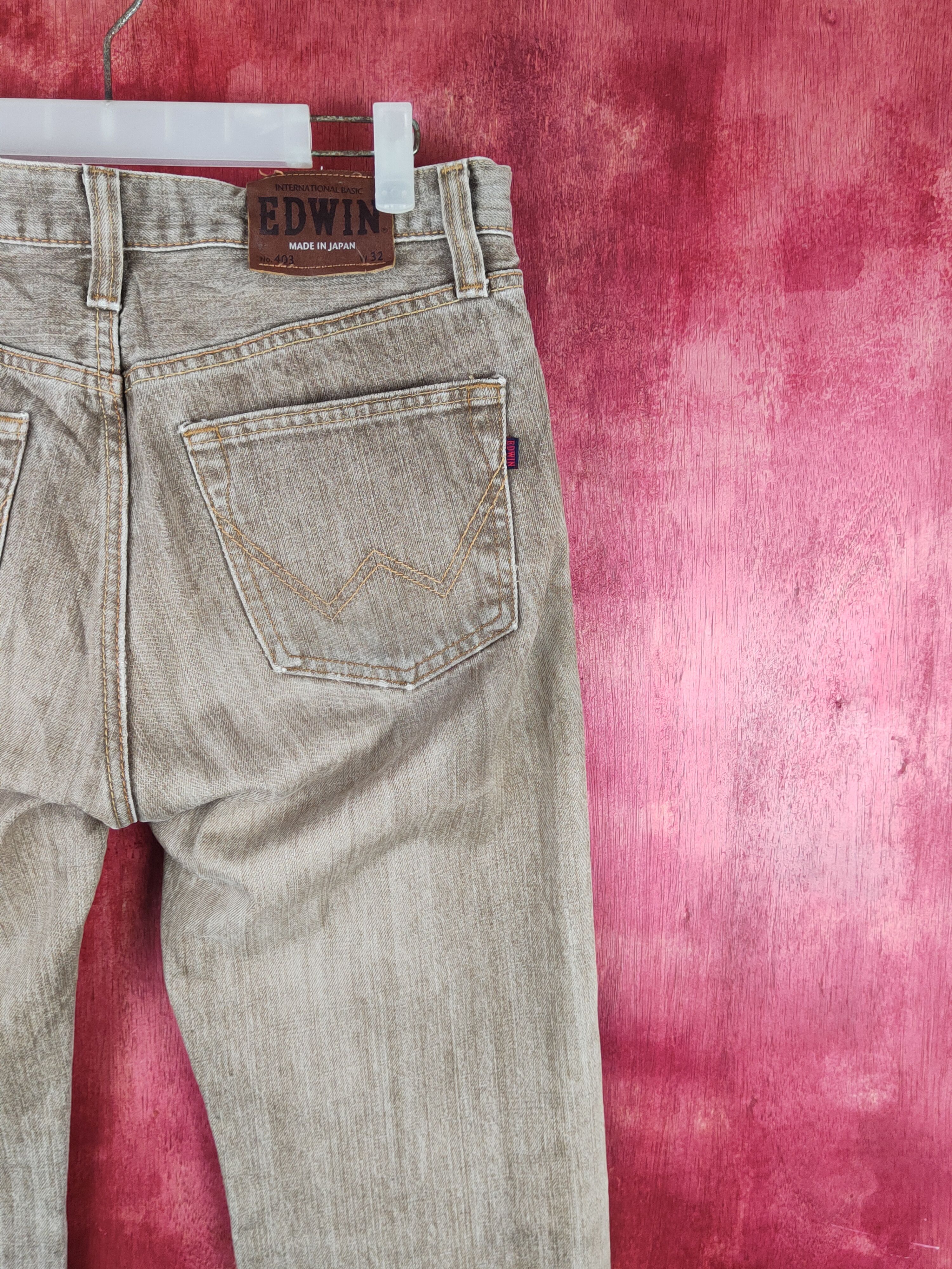Edwin Edwin Brown Faded vintage Distressed Ripped Jeans #S1650 Size US 32 / EU 48 - 12 Thumbnail