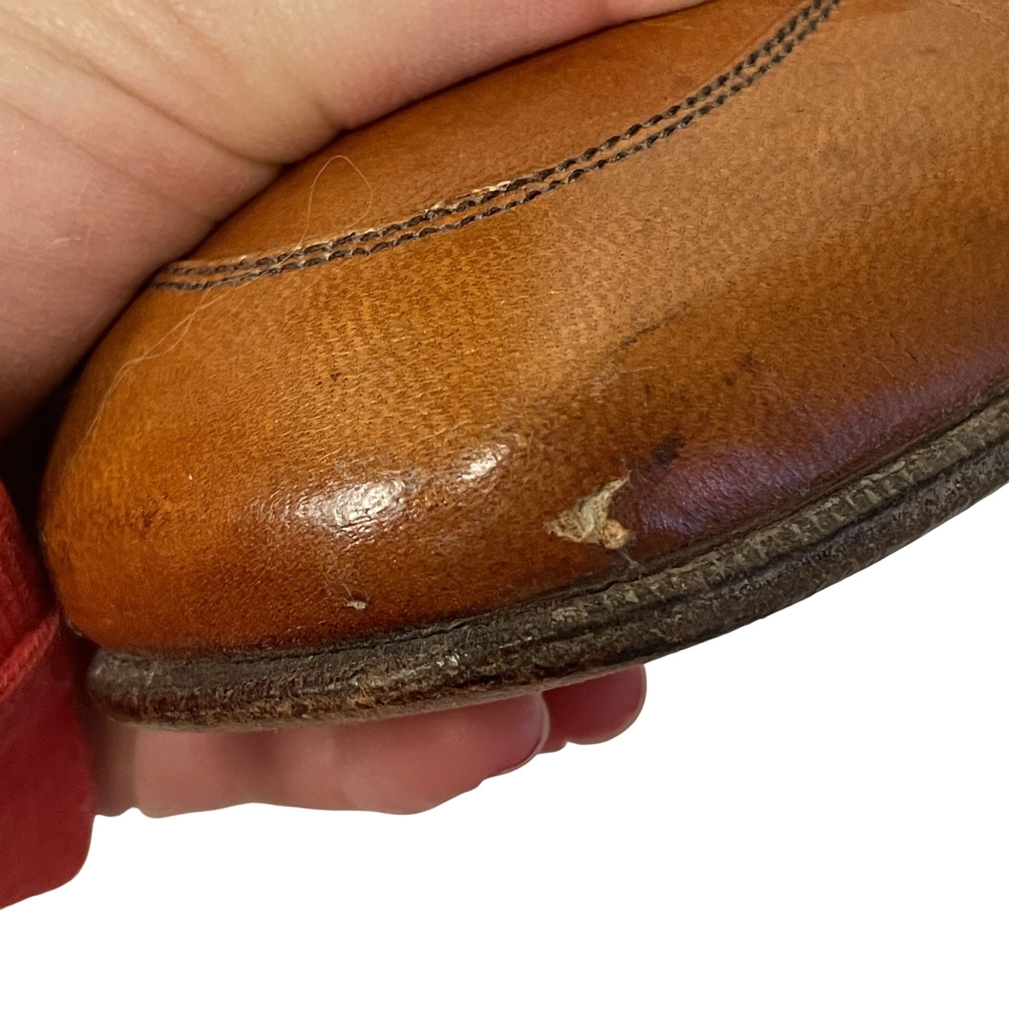 Other Vtg Volare Carlo Leoni Cognac Leather MoD LoGo Swanky Shoes Size US 10 / EU 43 - 15 Thumbnail