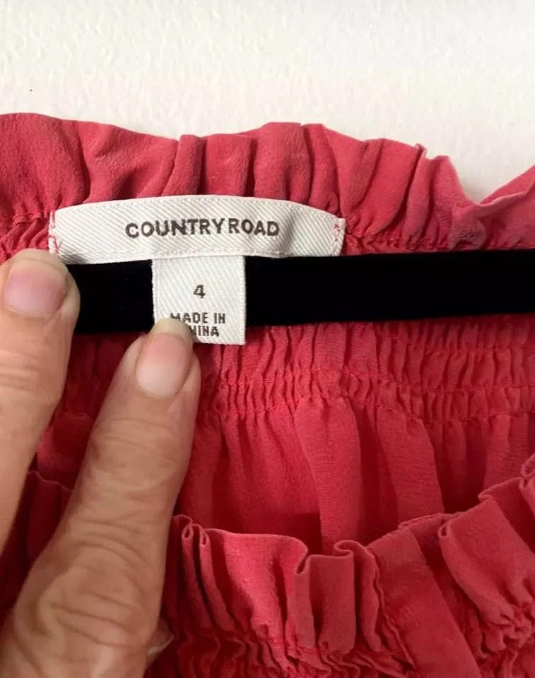 Country Road Country Road 100% Silk Sleeveless Mini Dress Size 4 Coral Pink Size XS / US 0-2 / IT 36-38 - 1 Thumbnail