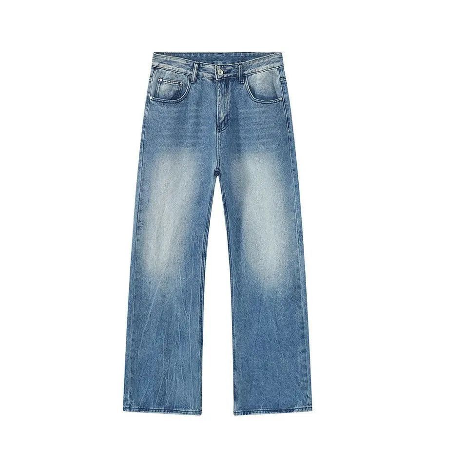 Japanese Brand Retro loose straight leg high street jeans Size US 32 / EU 48 - 5 Thumbnail