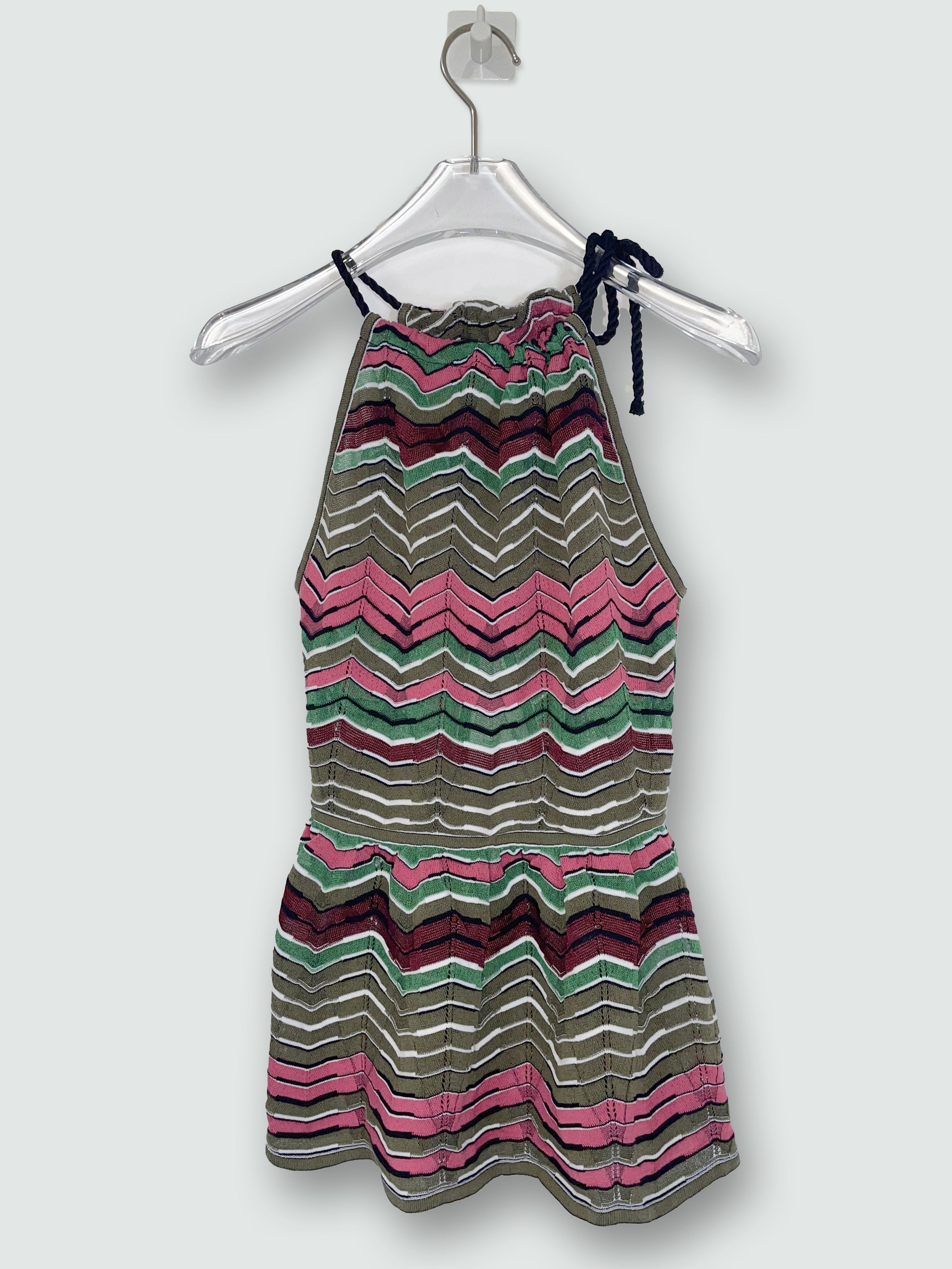 Missoni M Missoni | Chevron and Stripe Halter Top | Sz IT38 Size XS / US 0-2 / IT 36-38 - 1 Thumbnail