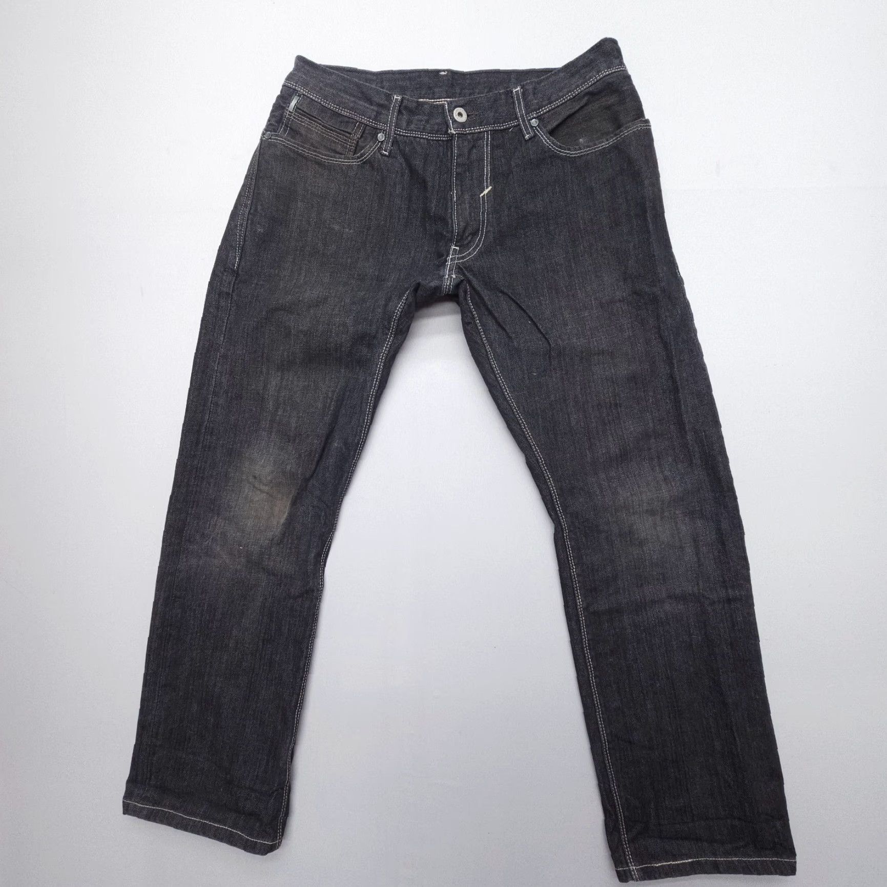 Levi's Levi's 514 Slim Straight Jeans Mens 32 x 29 Denim Black 2000s Y2K Vintage Theme American Jeans 5-Pocket Mens Size US 32 / EU 48 - 2 Thumbnail