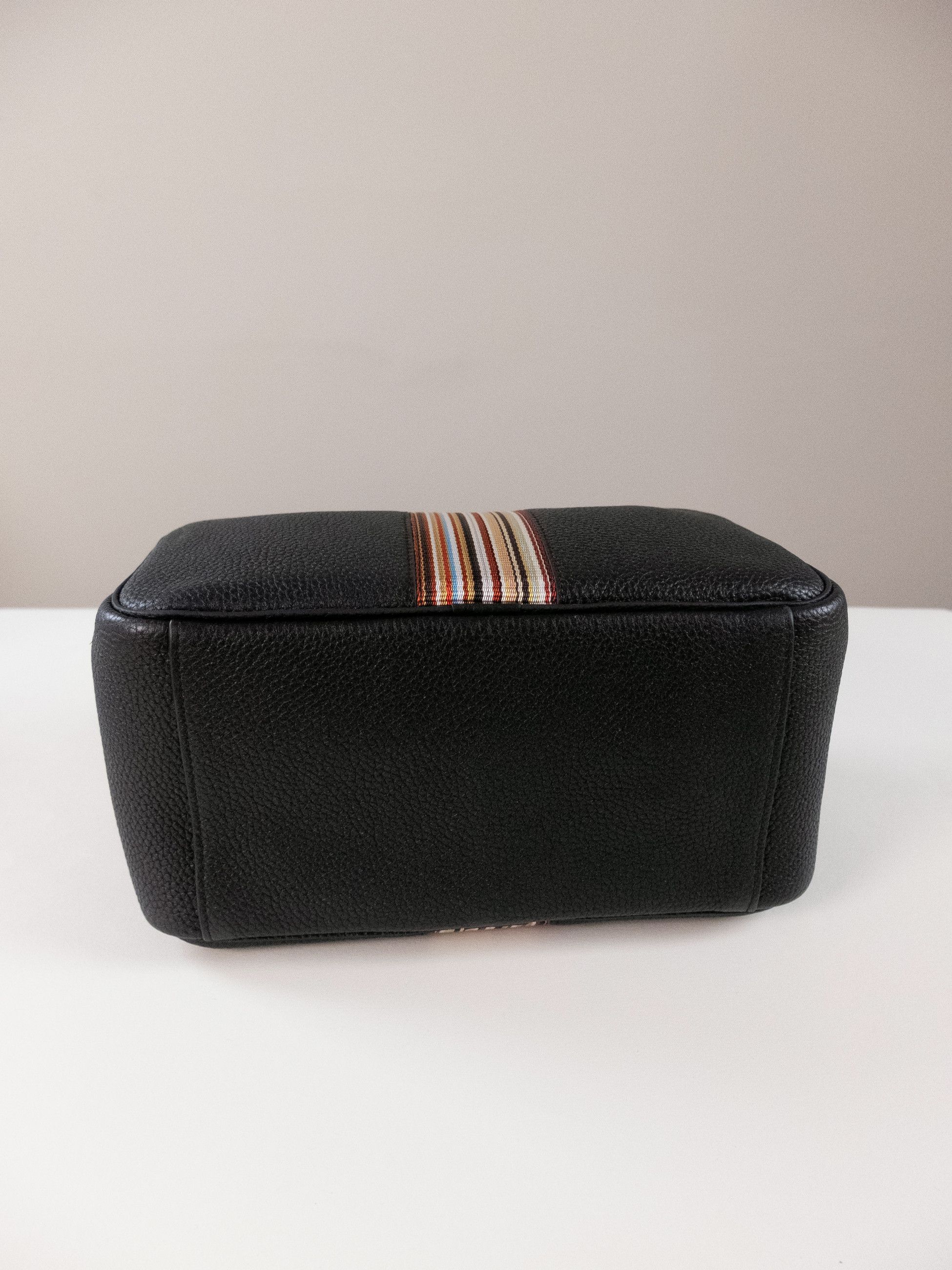 Paul Smith PAUL SMITH brown Signature Stripe leather toiletry wash bag Size ONE SIZE - 5 Thumbnail