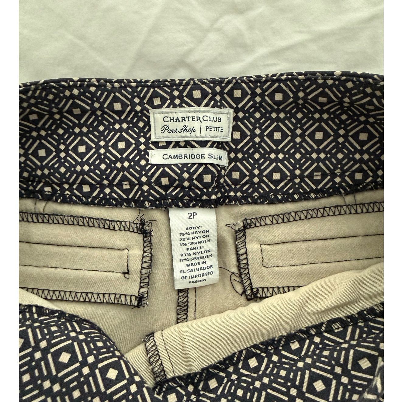 Charter Club Charter Club Stretch Slim Pants Size 2P Petite Size 26" / US 2 / IT 38 - 5 Thumbnail