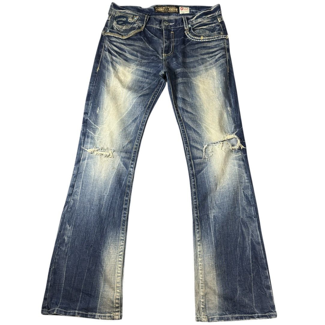 Hysteric Glamour Flared Opium Studio PR Distressed Denim Archive y2k Style Size US 34 / EU 50 - 1 Thumbnail