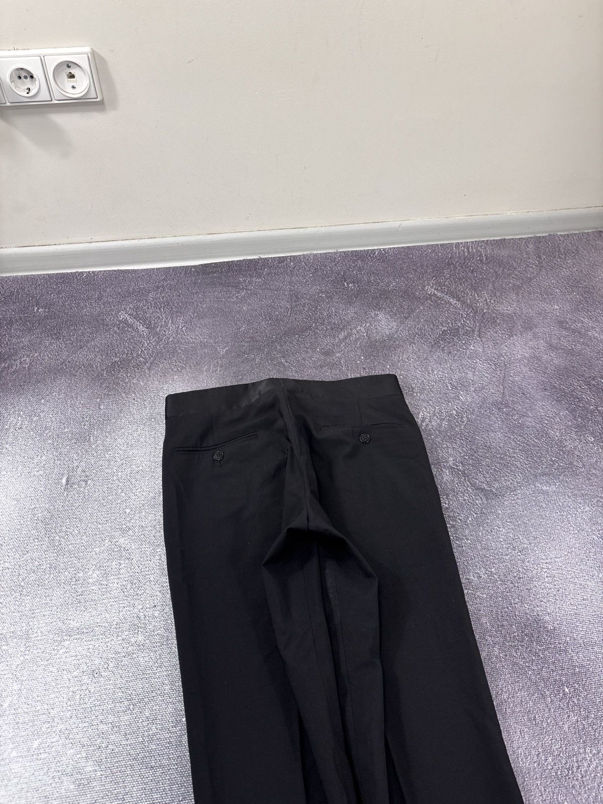 Armani Collezioni Armani Collezioni Women’s Black Tailored Dress Pants Size 30" / US 8 / IT 44 - 12 Thumbnail