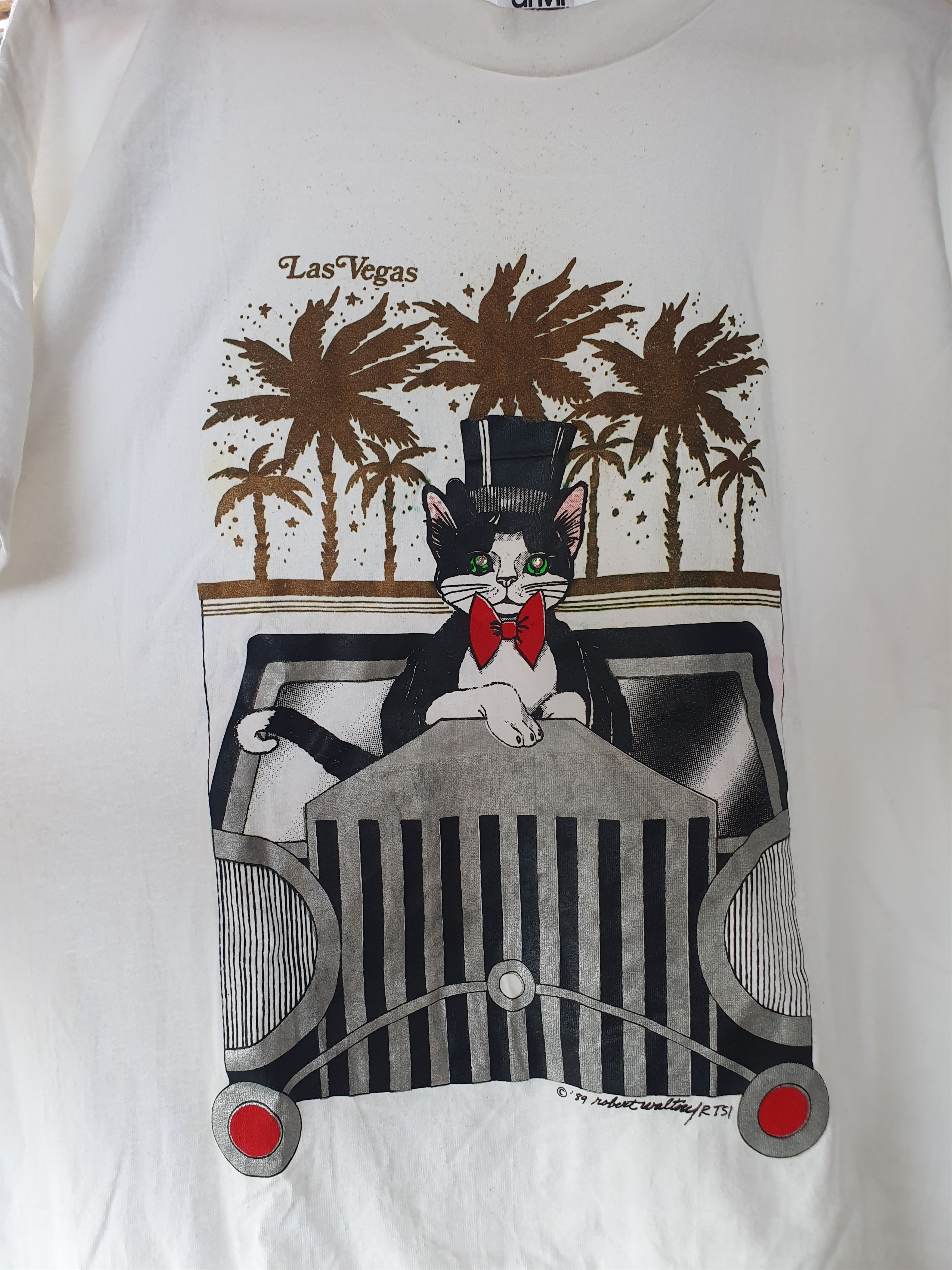 Vintage Las Vegas Vtg 1989 single stitch USA Oversized Sleep Tee Size L / US 10 / IT 46 - 8 Thumbnail