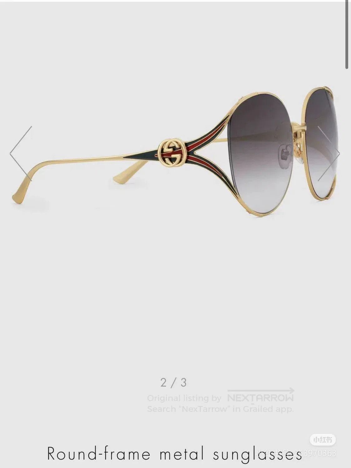 Gucci Gucci Classic Sunglasses. Size ONE SIZE - 9 Thumbnail