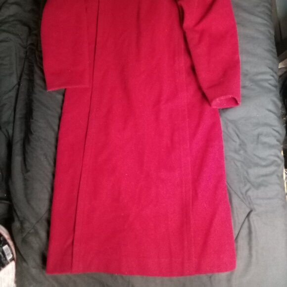 Other Vintage 60s Concept Wool Overcoat Red ILGWU Size M / US 6-8 / IT 42-44 - 7 Thumbnail