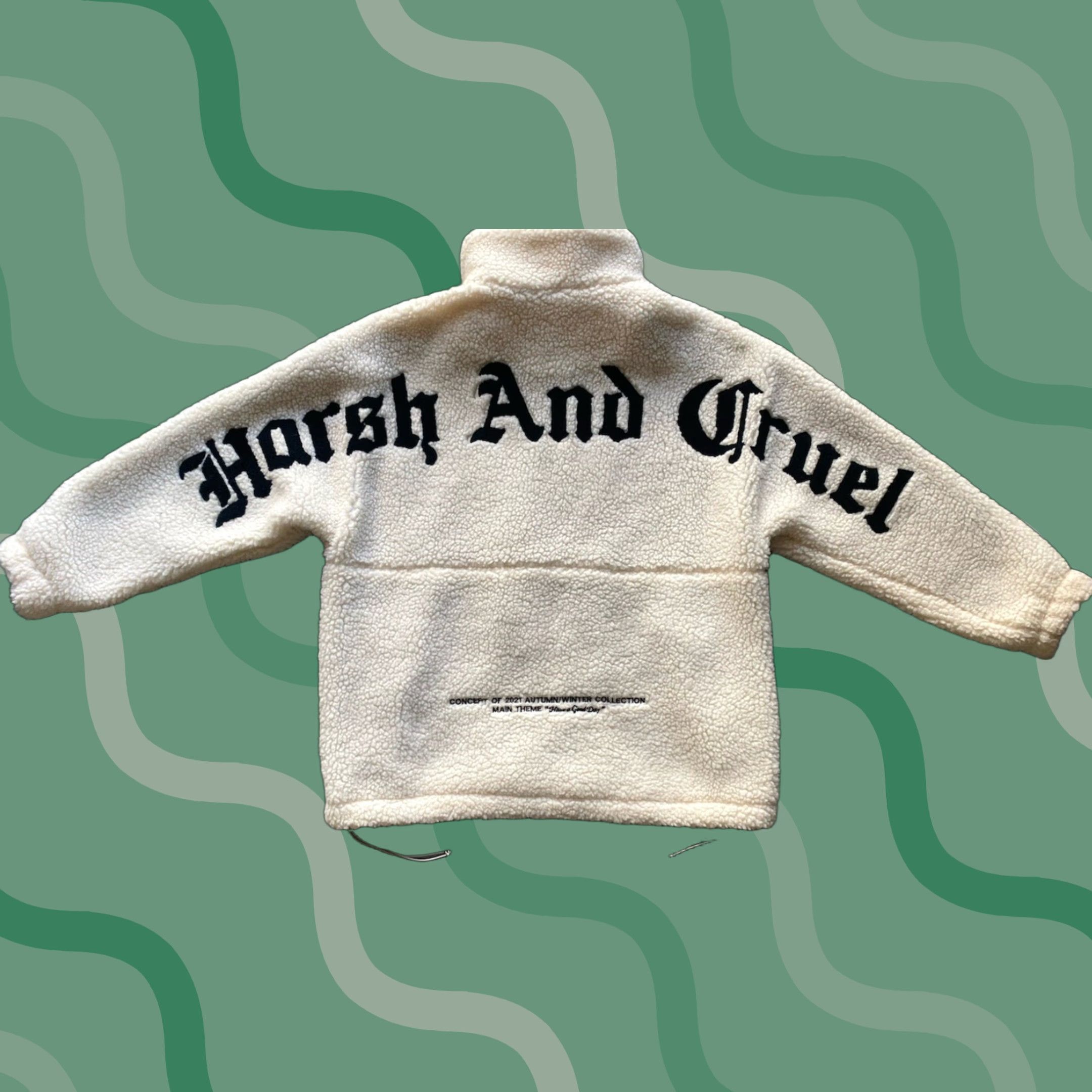 Harsh And Cruel Jacket Men Full Zip White Logo