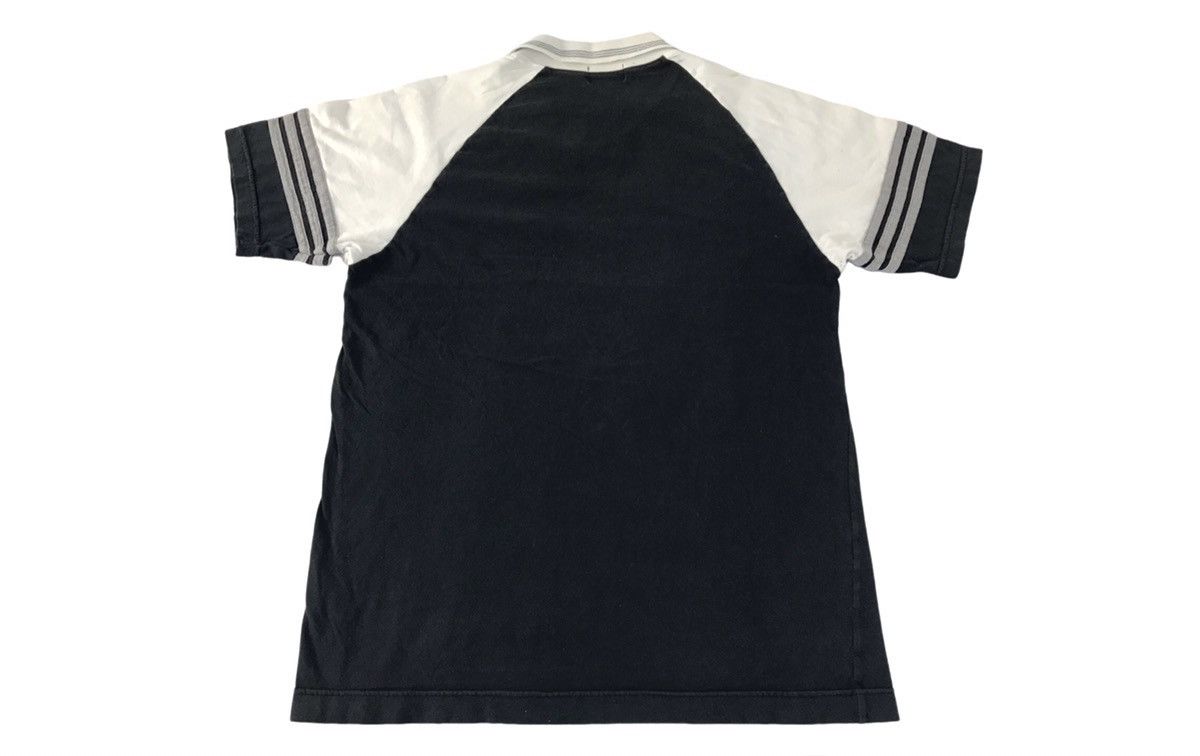 Adidas 90s Adidas Sportswear V Neck Striped Ringer Printed Tee Size US M / EU 48-50 / 2 - 2 Thumbnail