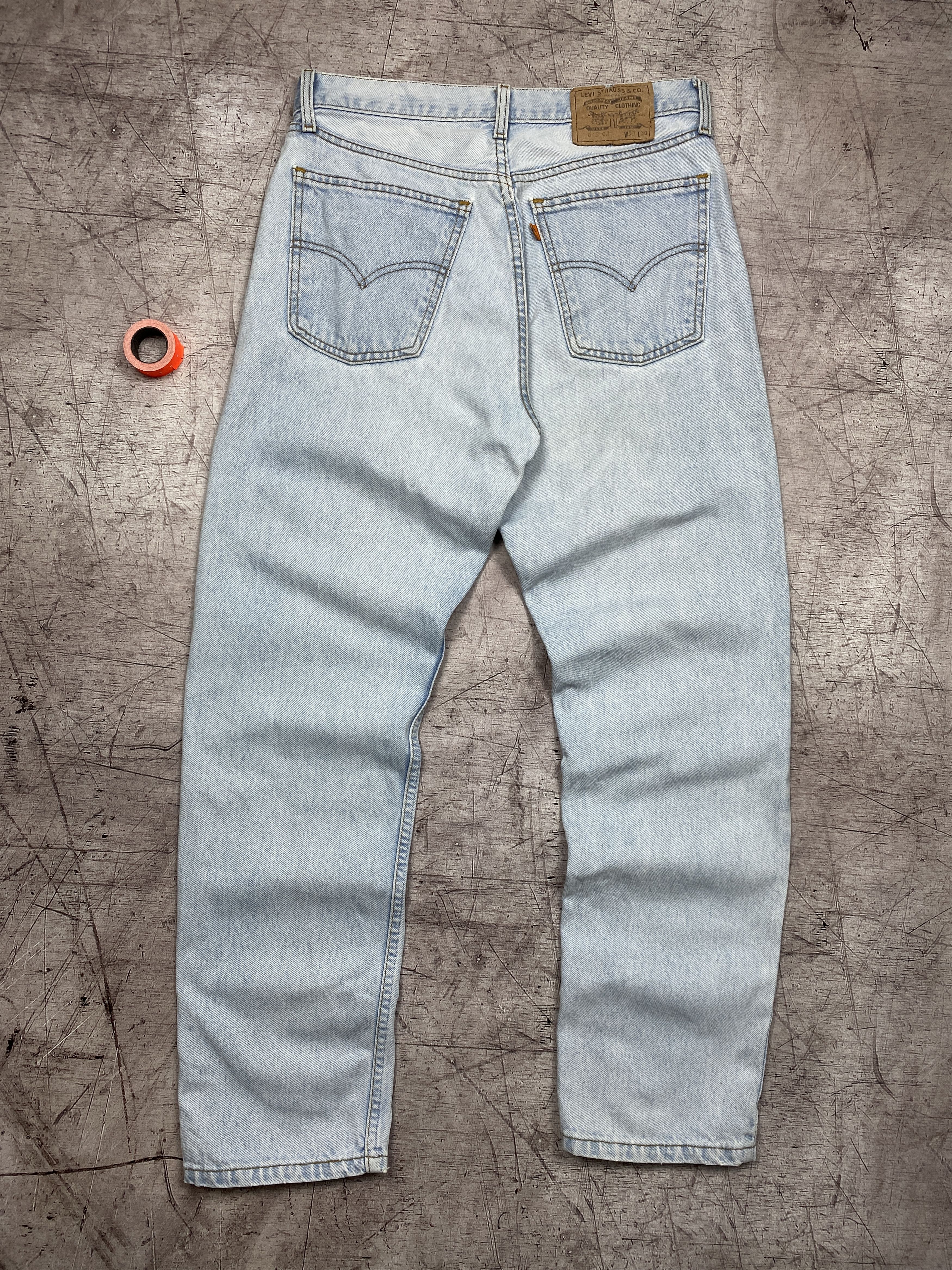 Levis 615 90s Vintage Mens Orange Tab Denim Pants Jeans