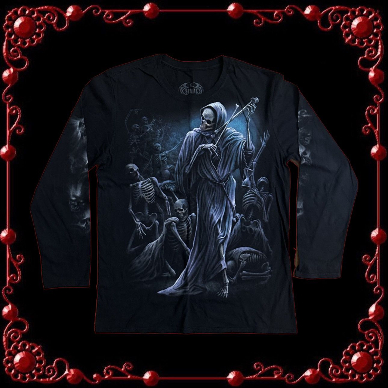 Affliction × Southpole spiral skulls longsleeve Size US L / EU 52-54 / 3 - 1 Thumbnail