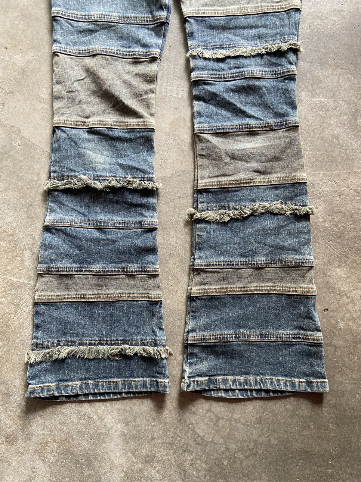 Japanese Brand ❗️Patchwork Flare Jeans Y2K Japanese Archive Size 28" / US 6 / IT 42 - 5 Thumbnail