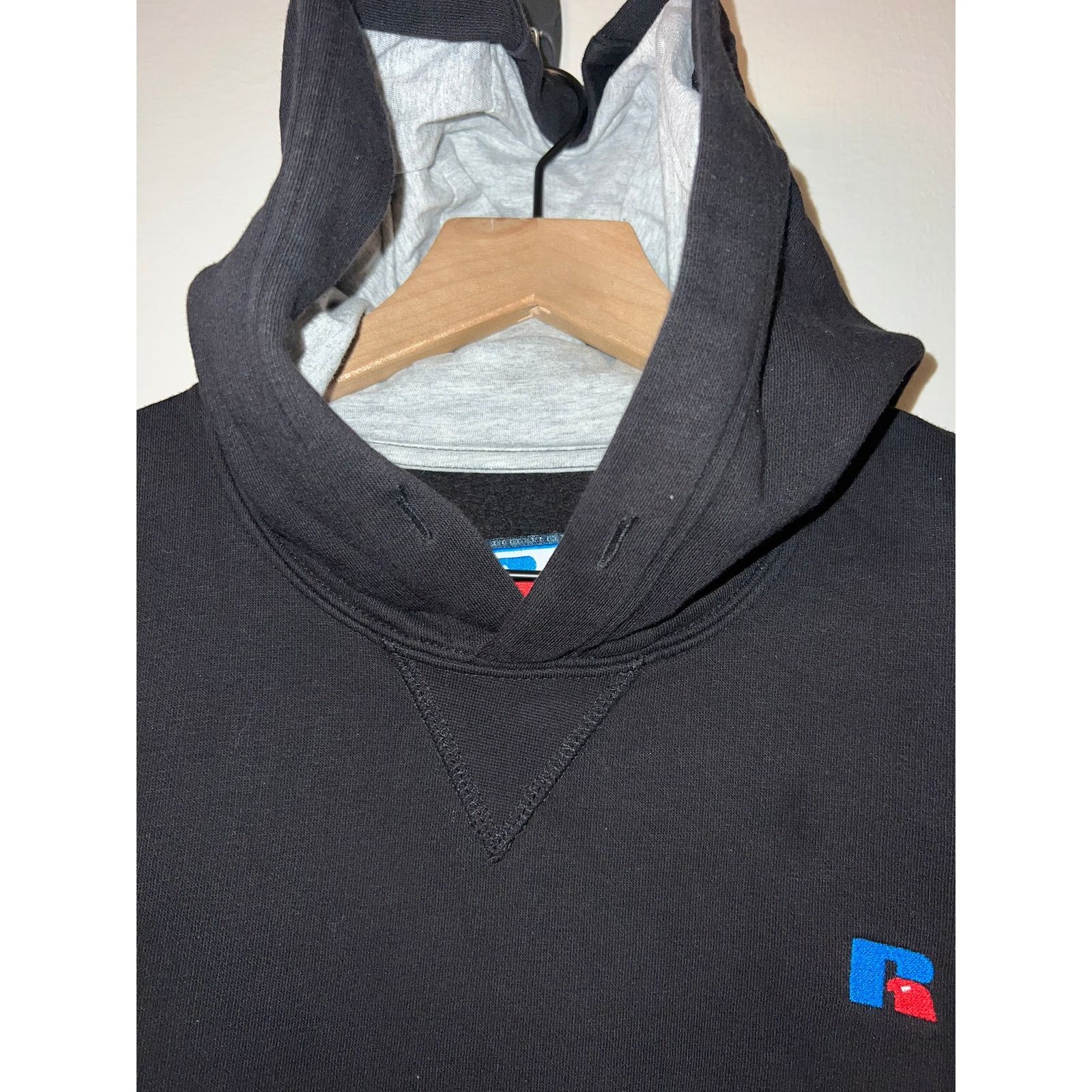 Russell Athletic Vintage Russell Athletic Hoodie Black Jacket Blank M Medium Size US M / EU 48-50 / 2 - 5 Thumbnail