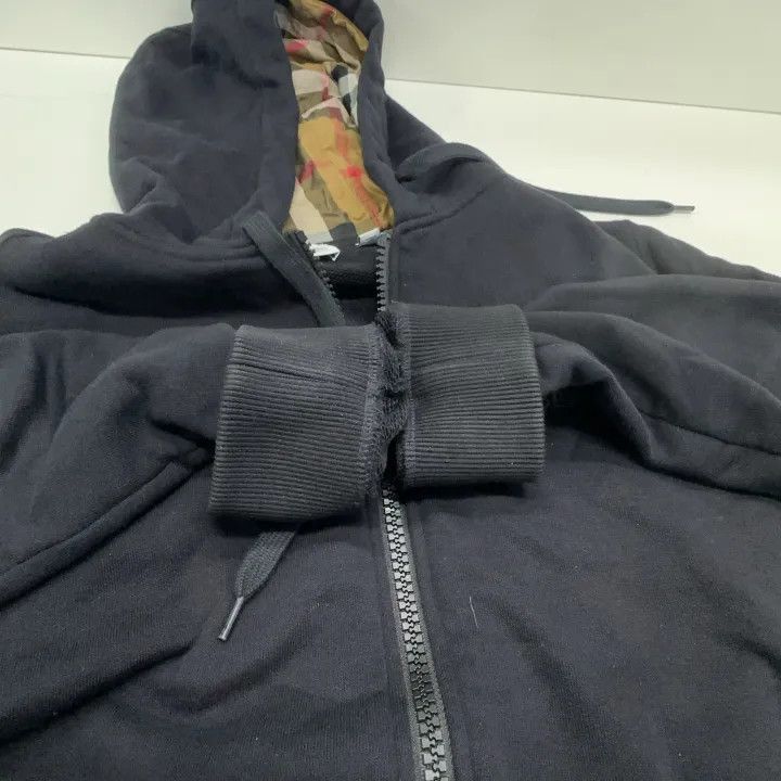 Burberry Burberry Burberry Black Logo Embroidered Hoodie for Men-25 Size US S / EU 44-46 / 1 - 6 Thumbnail