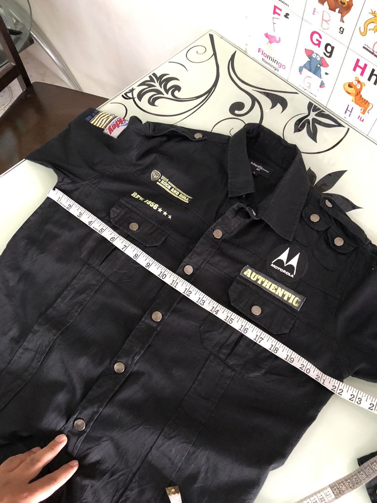 If Six Was Nine Rare❗️In The Attic Homme Punk Multi Patches Shirt Size US L / EU 52-54 / 3 - 22 Thumbnail