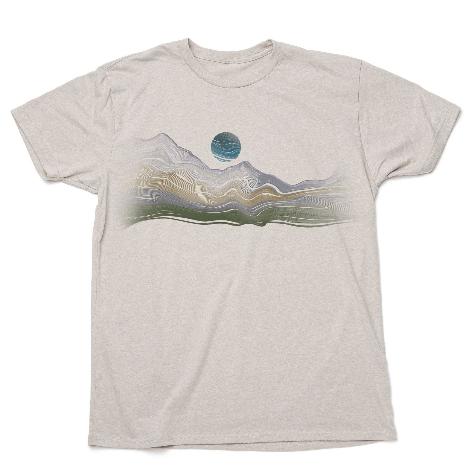 Designer × Vintage Men’s Graphic Tees – Alpine Contours – Nature T-Shirt Size US M / EU 48-50 / 2 - 1 Thumbnail