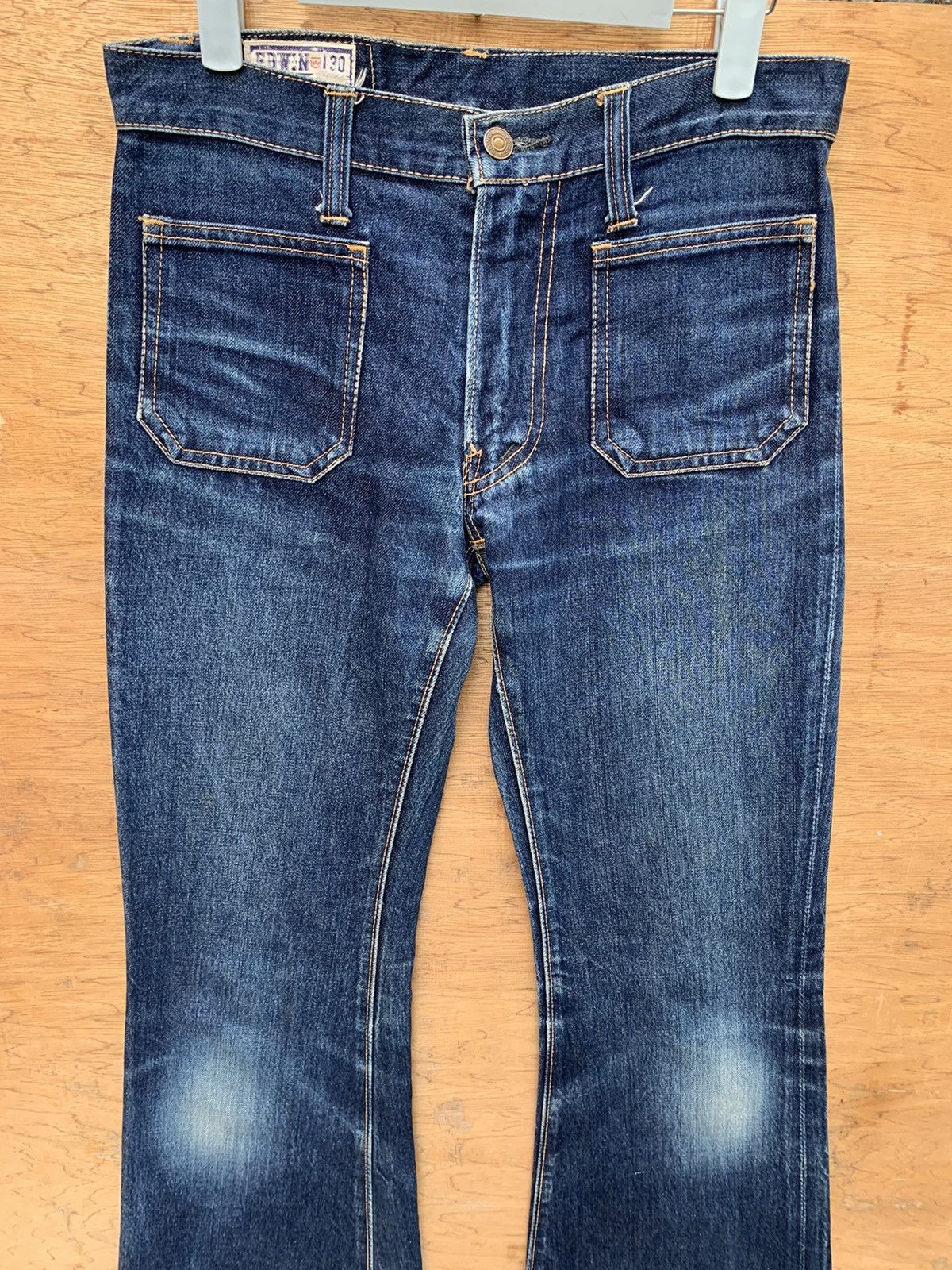 Edwin × Vintage Vintage Edwin Super Flare Bush Pant Bell Bottom Denim Size US 28 / EU 44 - 10 Thumbnail