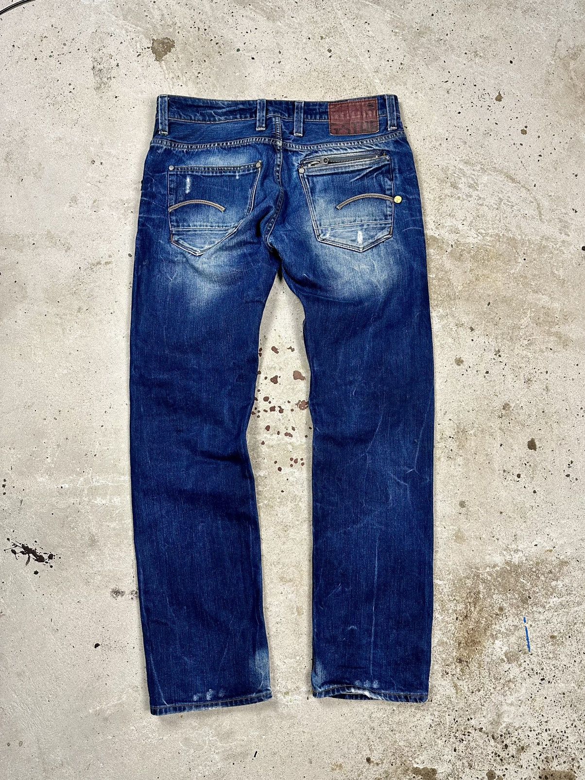 G-Star Vintage Y2K G Star Raw Attacc Low Straight Denim Jeans Size US 33 - 1 Thumbnail