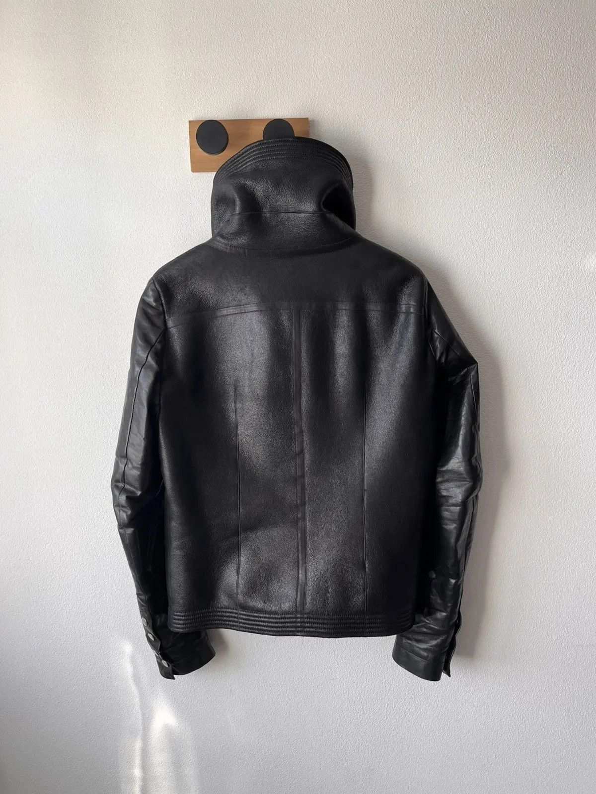 Rick Owens Rick Owens 2012 Mountain Leather Jacket with fur lining Size US M / EU 48-50 / 2 - 6 Thumbnail