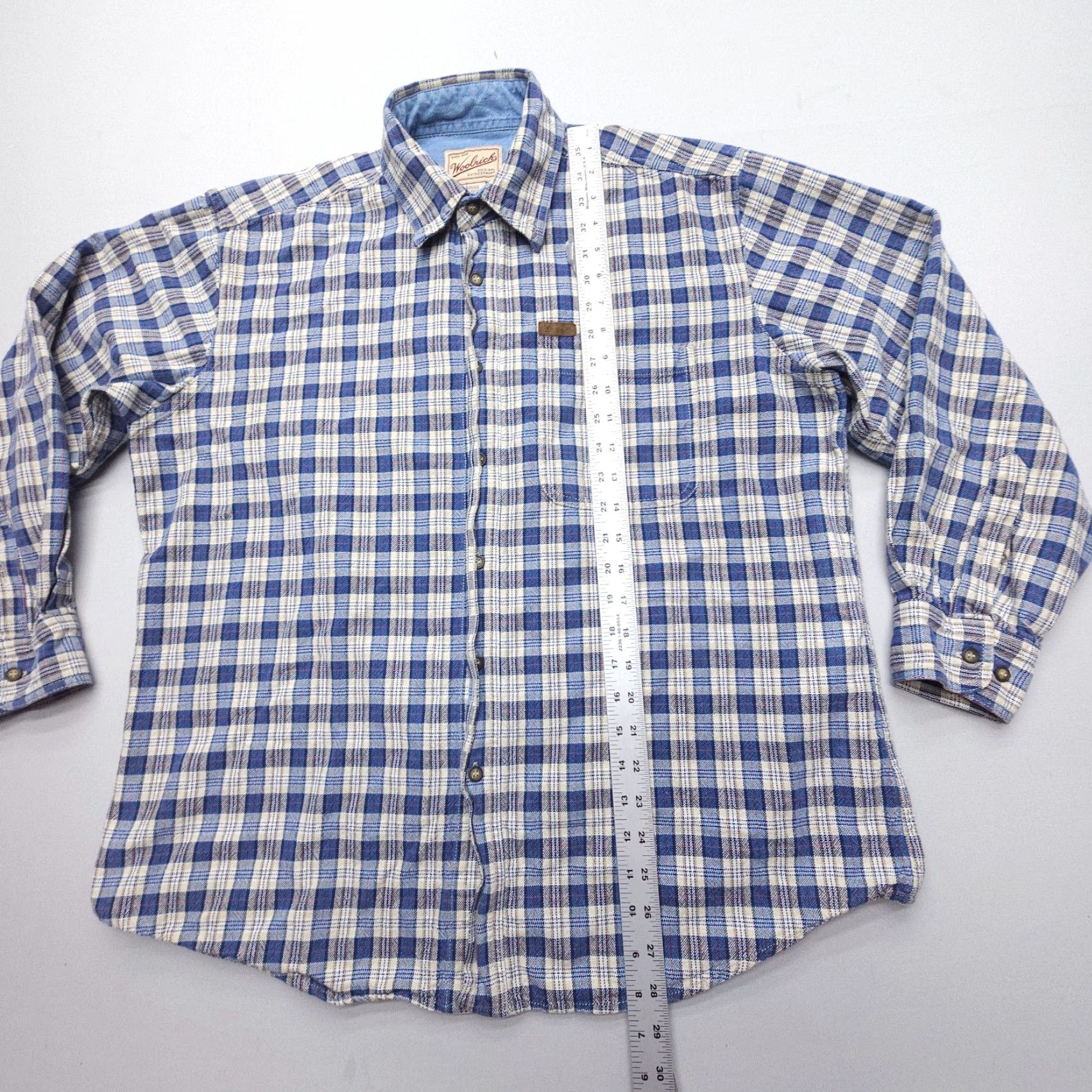 Vintage Woolrich Heavyweight Plaid Button-Up Long Sleeve Shirt Mens Large Outdoor Casual Size US L / EU 52-54 / 3 - 6 Thumbnail