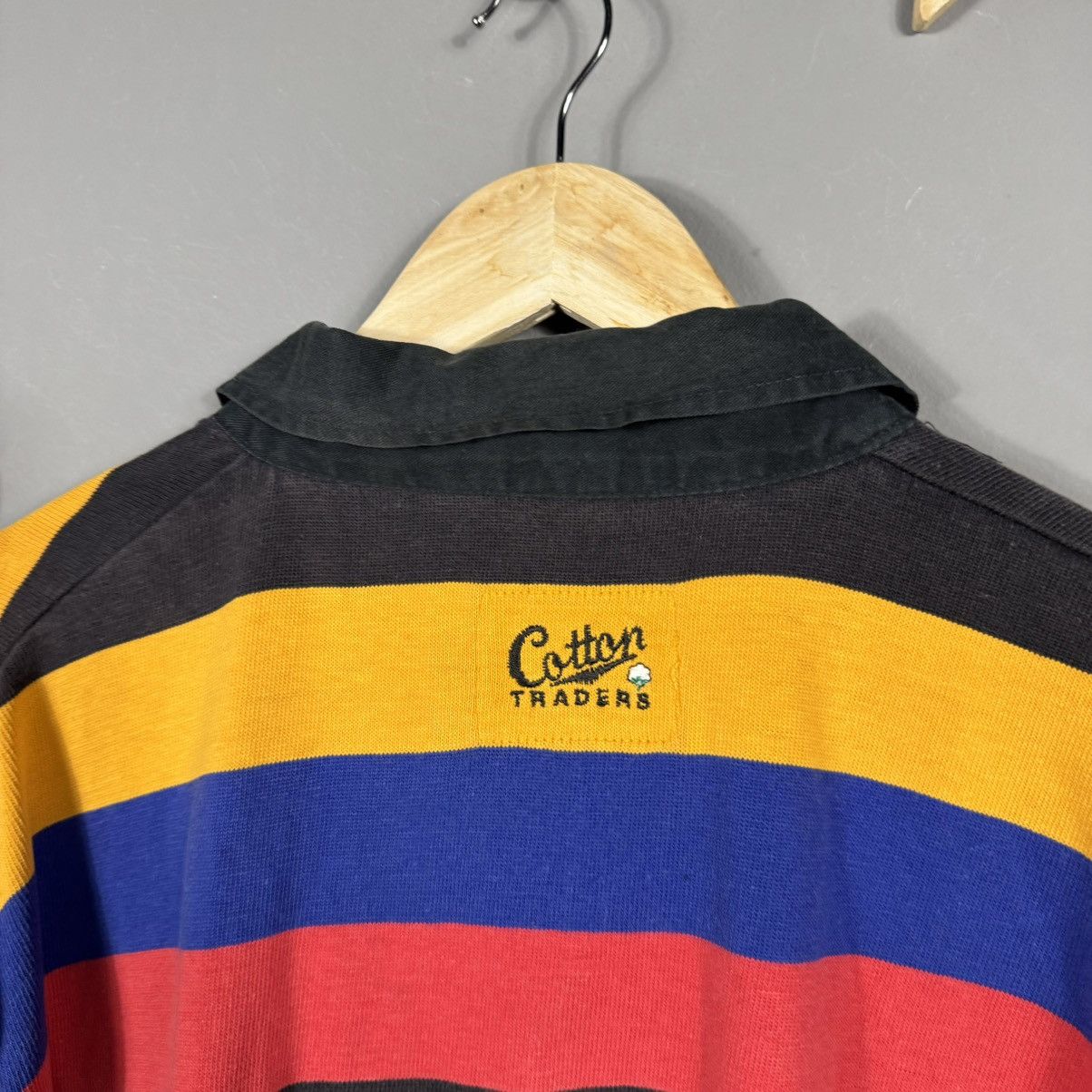 Cotton Traders Vintage 1989 Cotton Traders Rugby World Cup Long Sleeve Polo Size US L / EU 52-54 / 3 - 5 Thumbnail