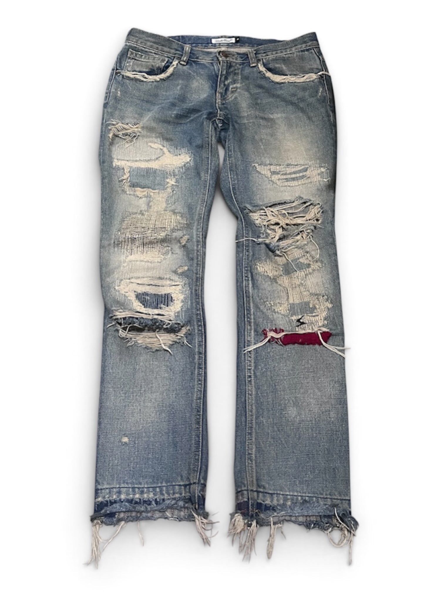 Jun Takahashi × Undercover Undercover 68 Red Yarn Denim | Grailed