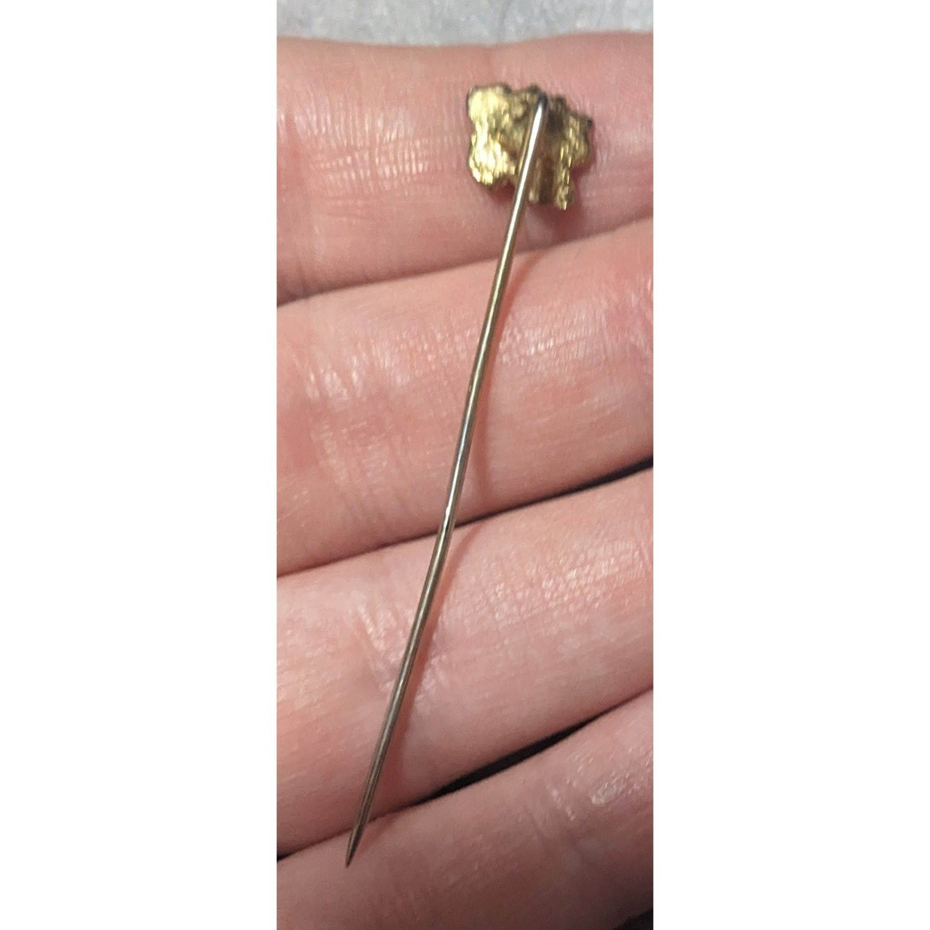 Other Vintage Blue Floral Enamel Gold Tone Stick Pin Size ONE SIZE - 6 Thumbnail
