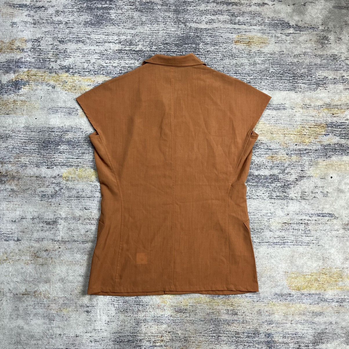 Y's × Yohji Yamamoto Y’S Yohji Yamamoto sleepless top button up Size L / US 10 / IT 46 - 2 Thumbnail