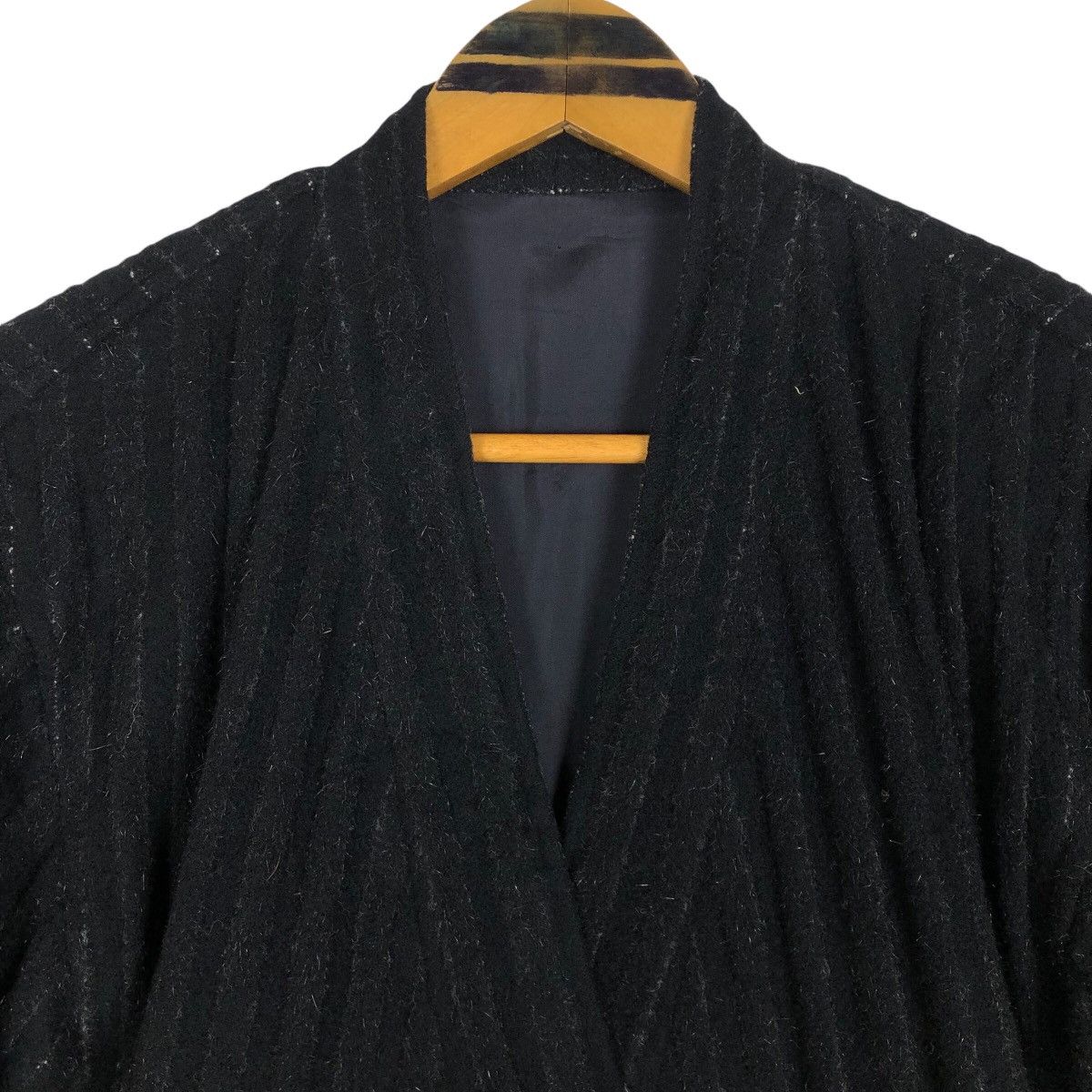Issey Miyake Vintage 80s Issey Miyake Striped Kimono Coat Size M / US 6-8 / IT 42-44 - 6 Thumbnail