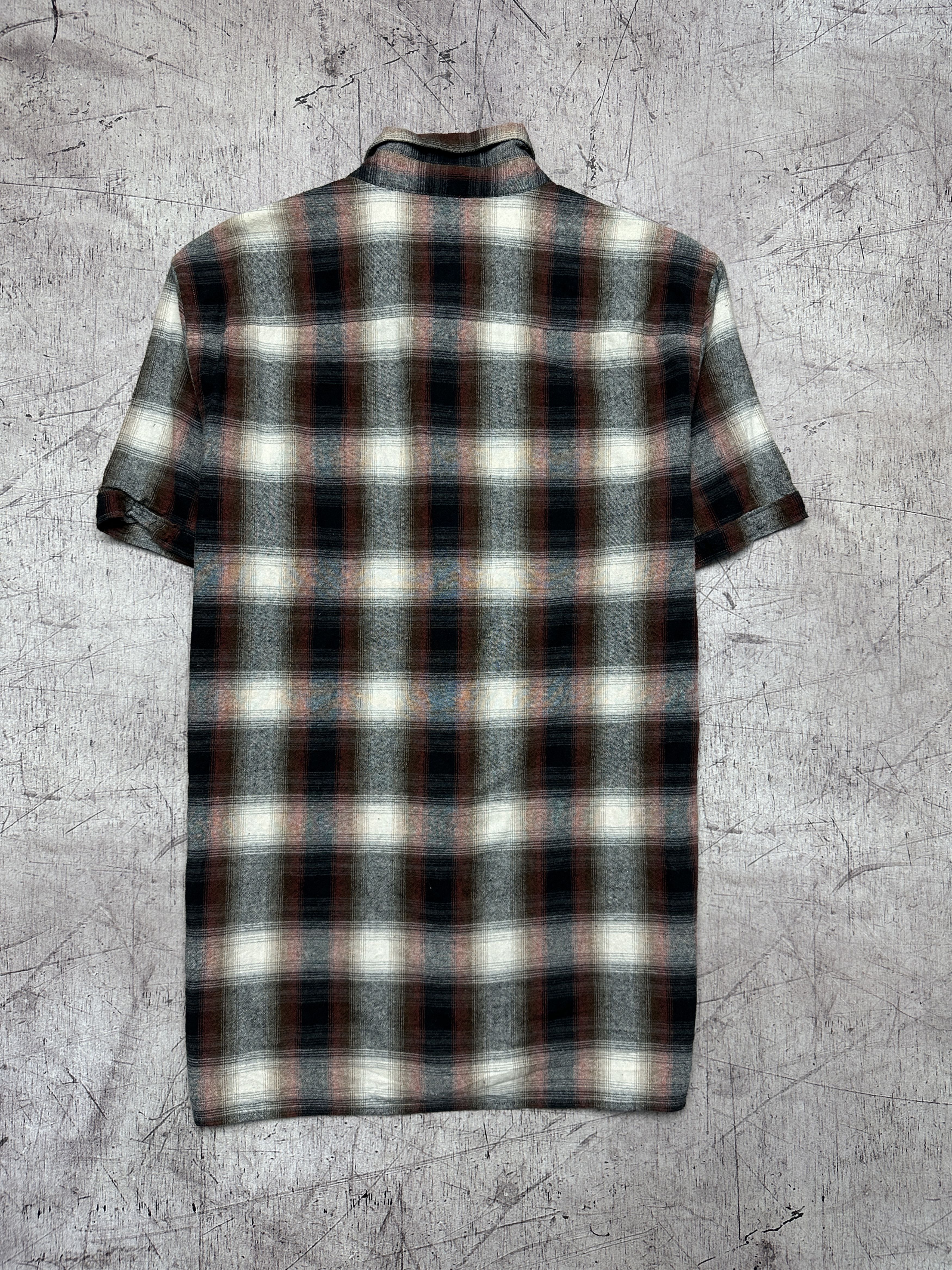 Allsaints × Flannel Allsaints Mens Short Sleeve Flannel Plaid Shirt Size US S / EU 44-46 / 1 - 5 Thumbnail