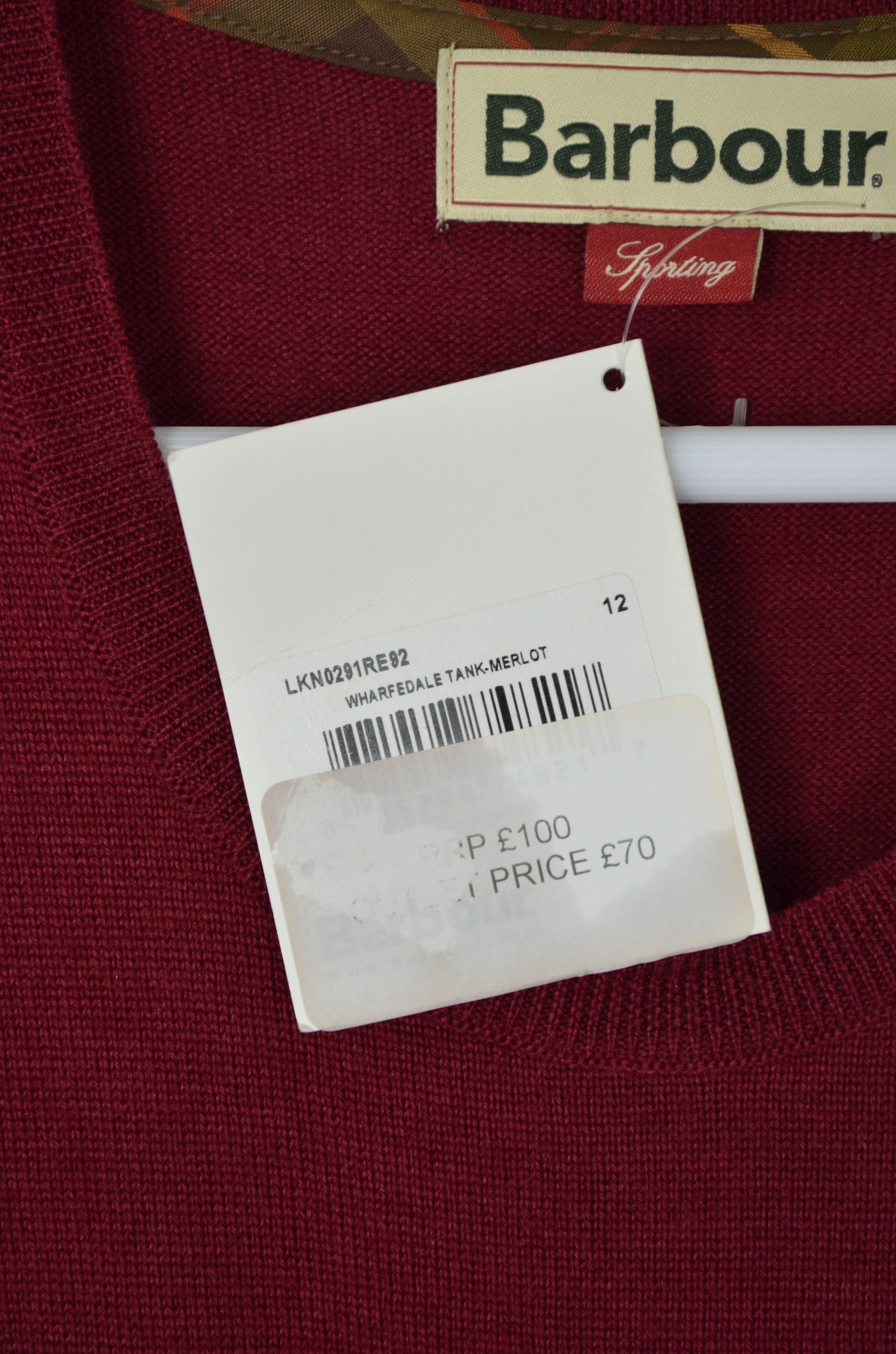 Barbour Barbour Wharfedale Wool Silk Cashmere Tank Merlot Sleeveless Size M / US 6-8 / IT 42-44 - 9 Thumbnail