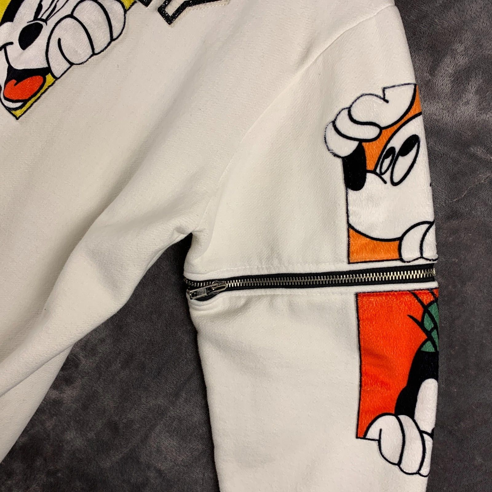 Designer Mickey Mouse Swtshrt Adult Large to XL Detachable Slves 418 Size L / US 10 / IT 46 - 9 Thumbnail