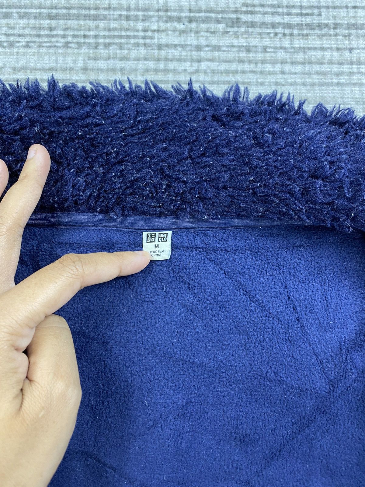 Japanese Brand × Uniqlo × Vintage Vintage Uniqlo Two Tone Sherpa Zipper Jacket Size US M / EU 48-50 / 2 - 8 Thumbnail