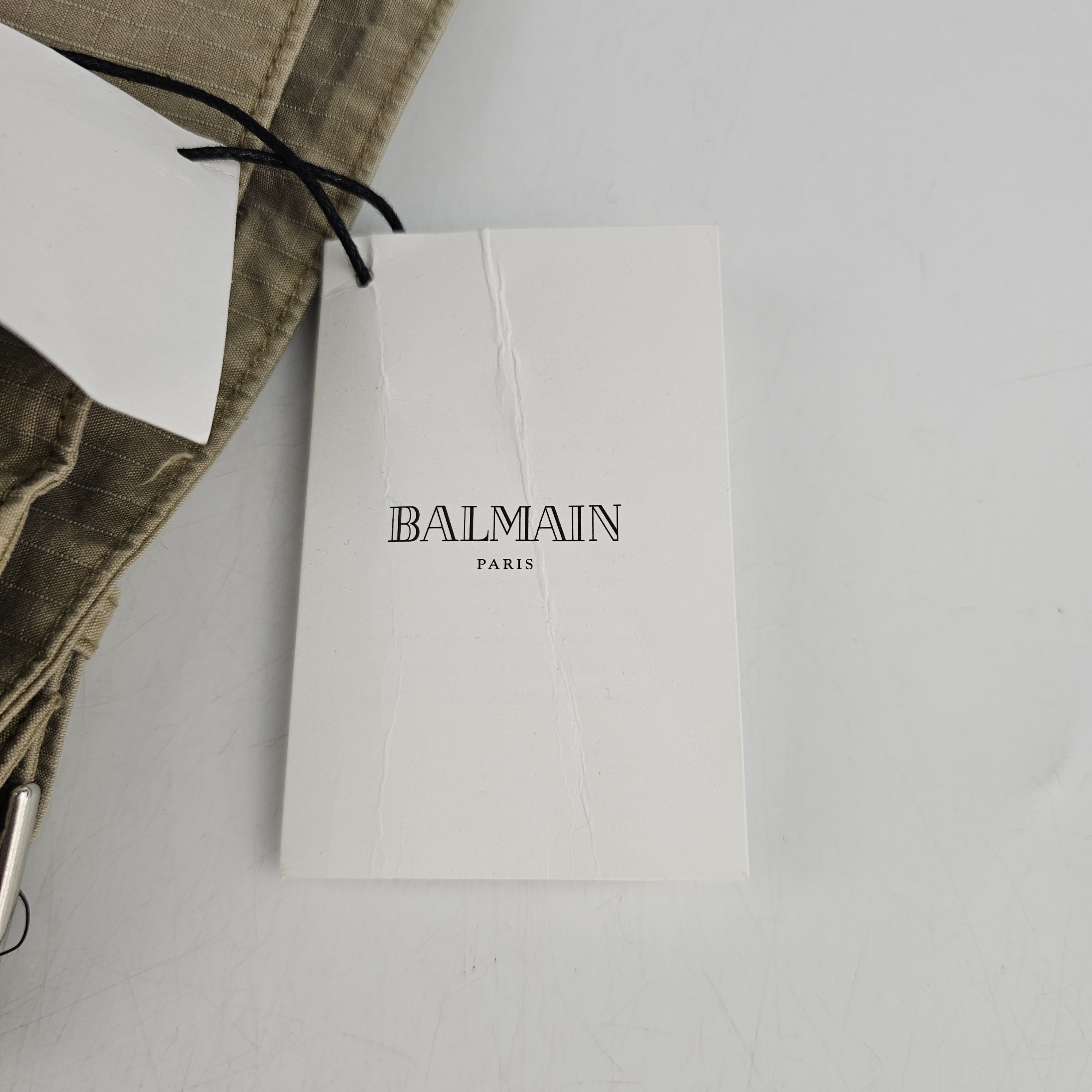 Balmain Balmain Beige Cotton Biker Jacket Size L New Size US L / EU 52-54 / 3 - 4 Thumbnail