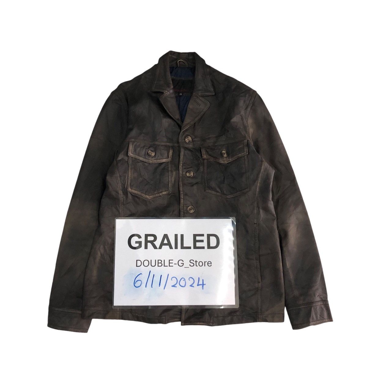Japanese Brand 📌Vintage Biker Leather Jacket Button Custom Culture Size US M / EU 48-50 / 2 - 1 Thumbnail