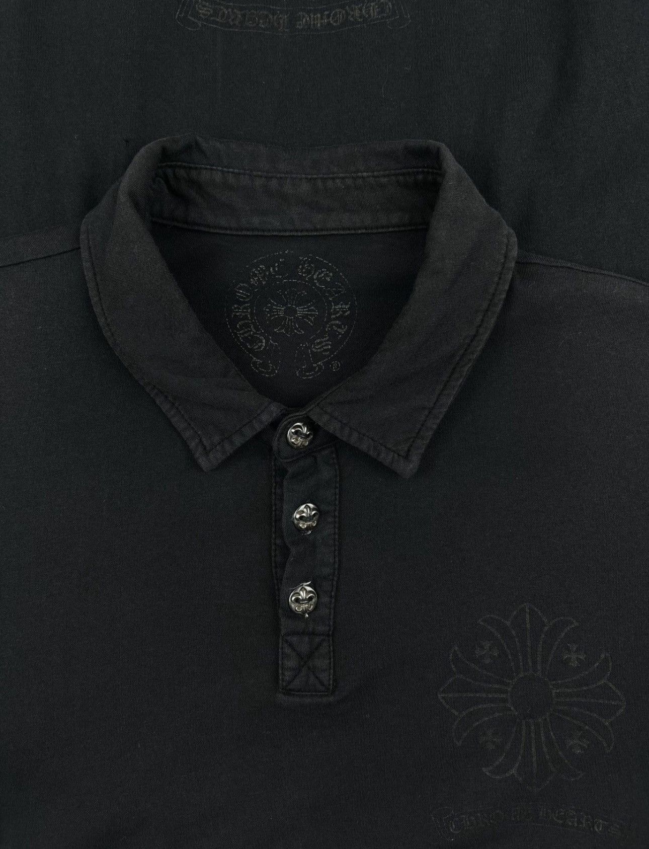 Chrome Hearts Chrome Hearts Silver Button Polo Shirt Size US M / EU 48-50 / 2 - 3 Thumbnail