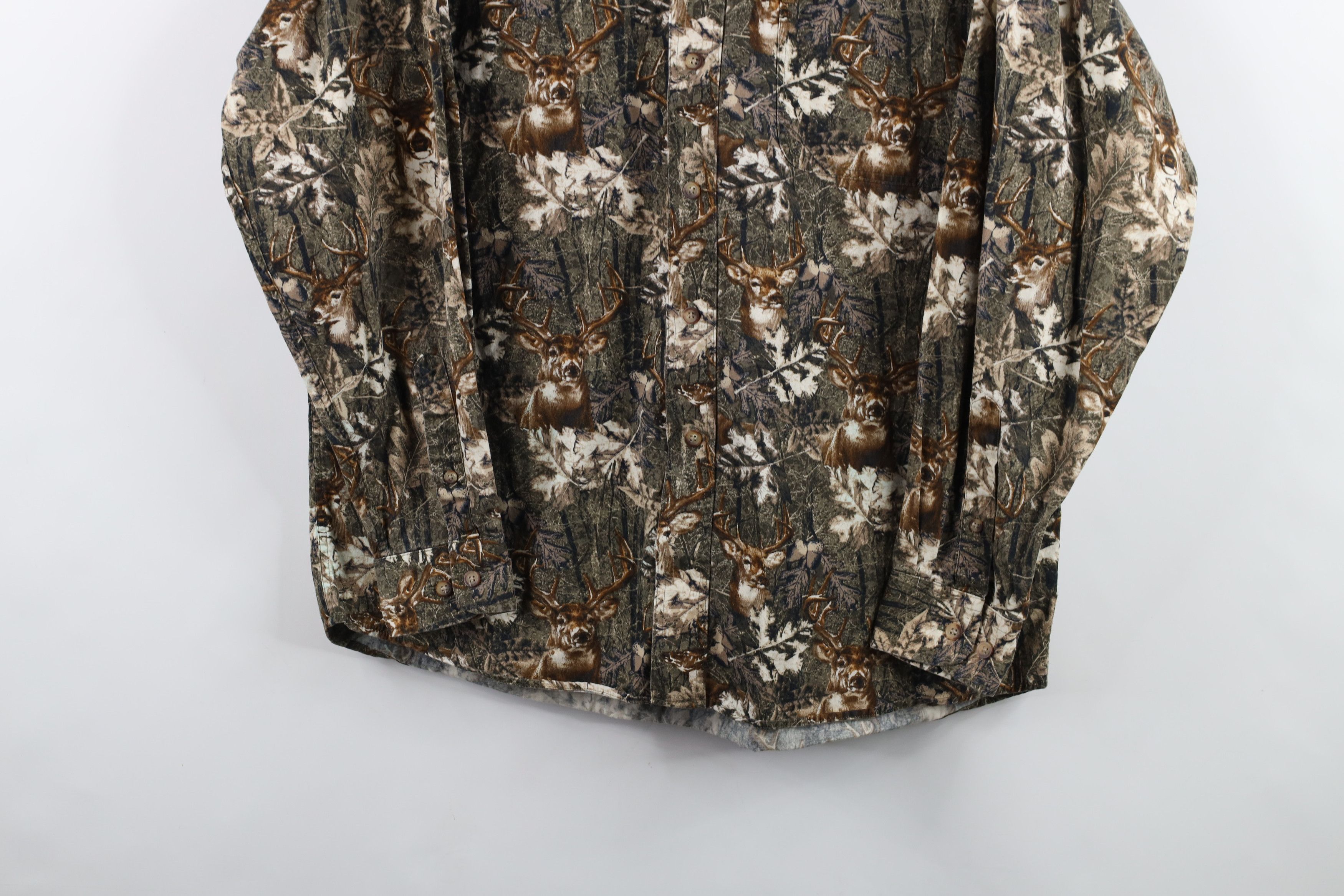 Vintage Vintage 90s Y2K Streetwear Deer Buck Camouflage Button Shirt Size US M / EU 48-50 / 2 - 3 Thumbnail