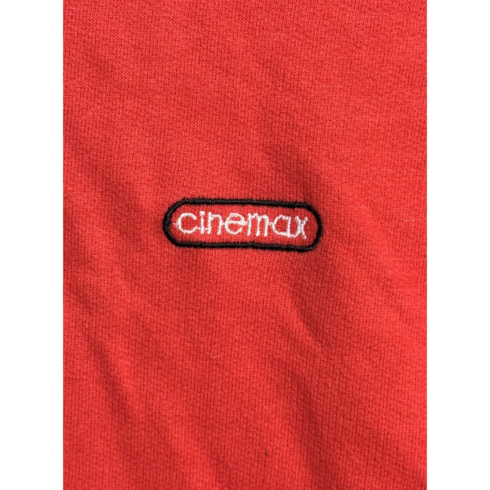 Vintage VINTAGE 80s 90s Cinemax Henley Pullover Sweatshirt M Showtime HBO Movie Channel Shirt Mens Red 3 Strikes Logo Embroidered 90s Theme Size US M / EU 48-50 / 2 - 2 Thumbnail