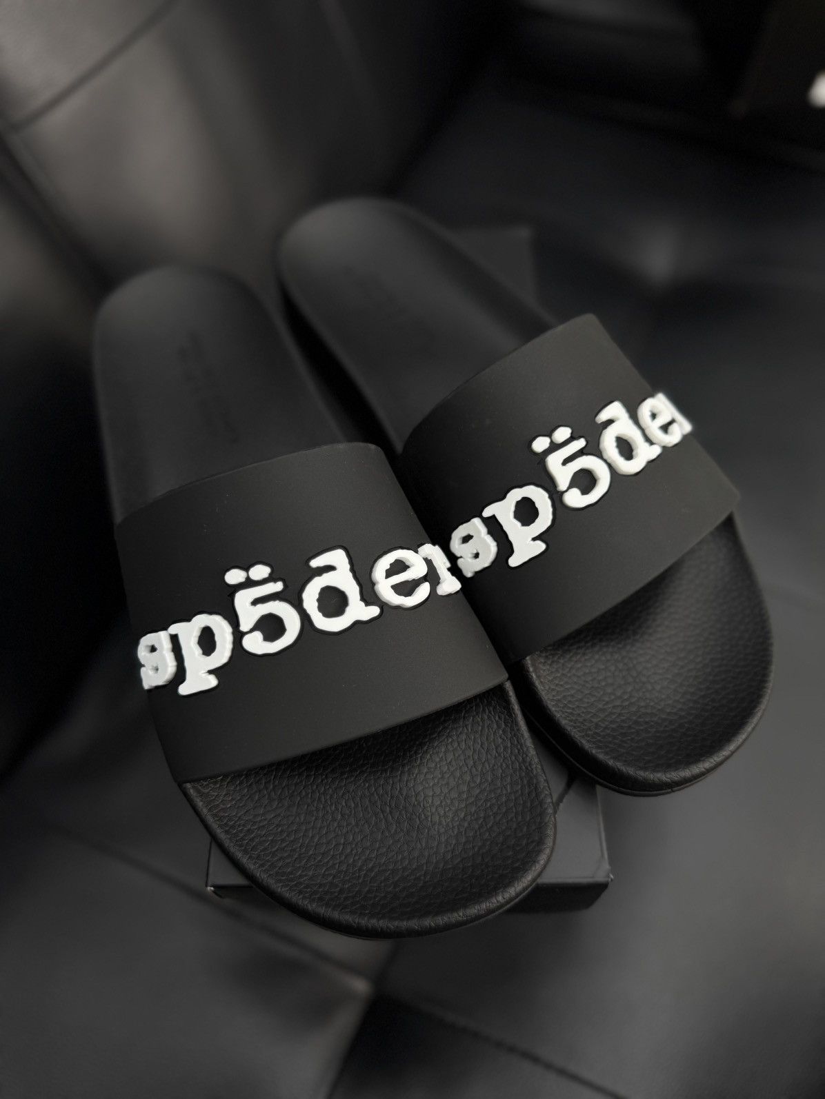 Sp5der Sp5der Slides Slip On Black Size 12 (Brand New) Size US 12 / EU 45 - 2 Thumbnail