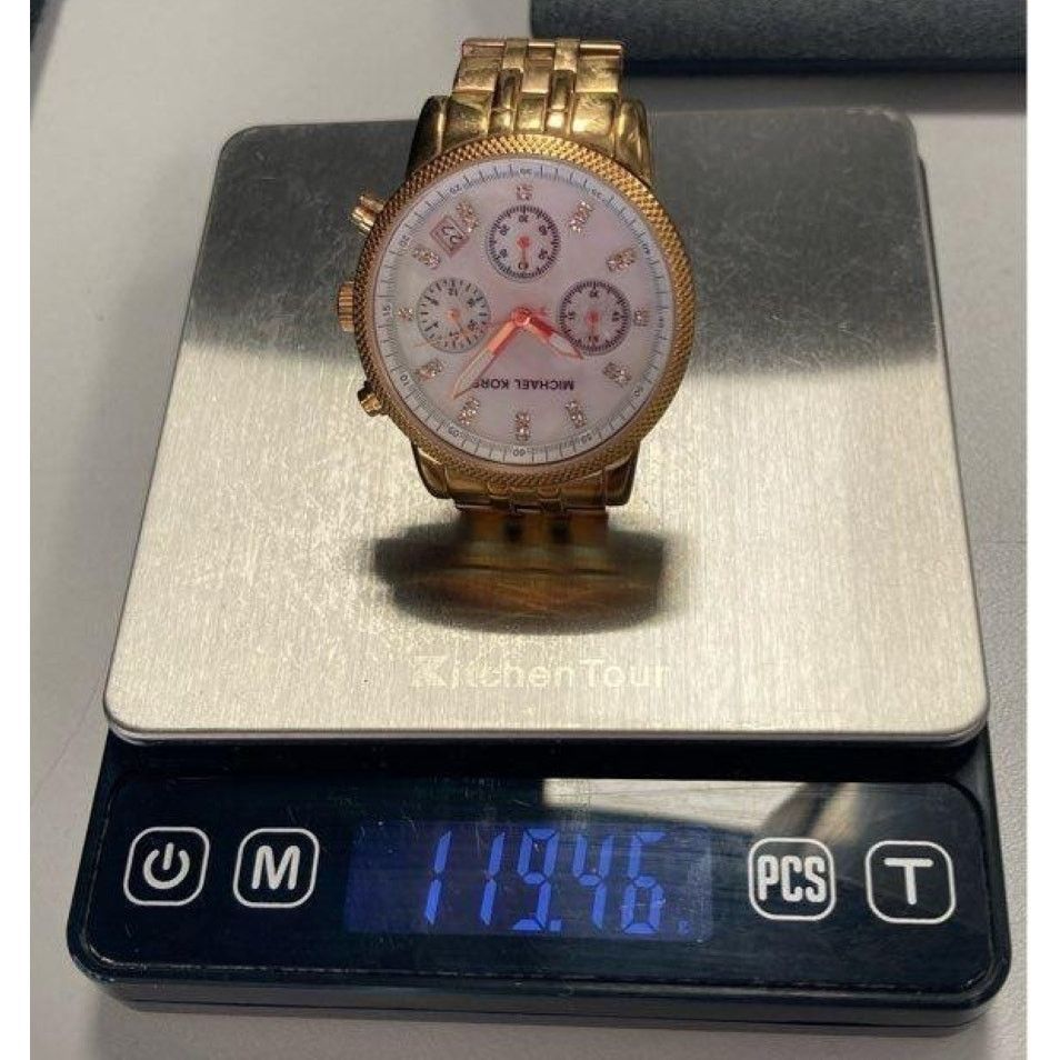 Michael Kors Michael Kors Stainless Rose Tone MK-5026 Mother Pearl Watch Size ONE SIZE - 5 Thumbnail