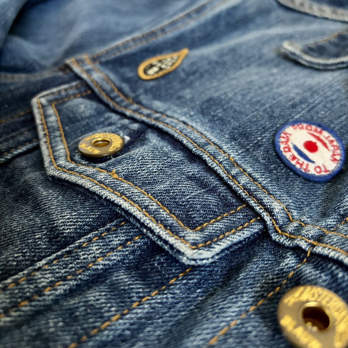 Scotch & Soda Scotch & Soda Distressed Denim Jacket Size US S / EU 44-46 / 1 - 5 Thumbnail