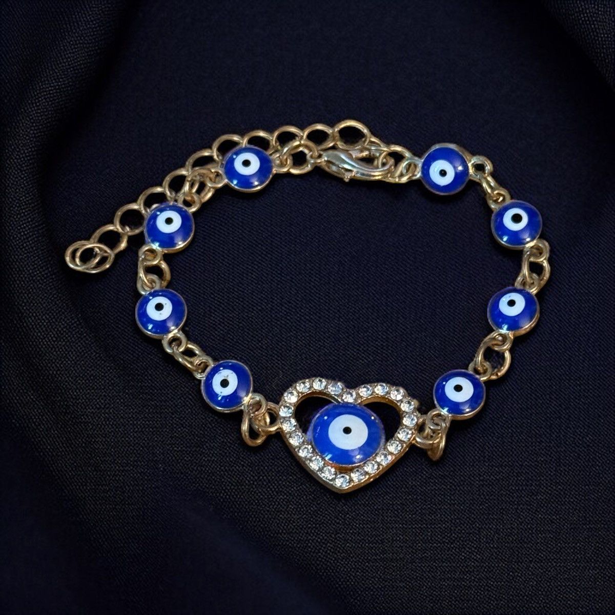 Other Gold tone evil eye heart bracelet Size ONE SIZE - 1 Thumbnail