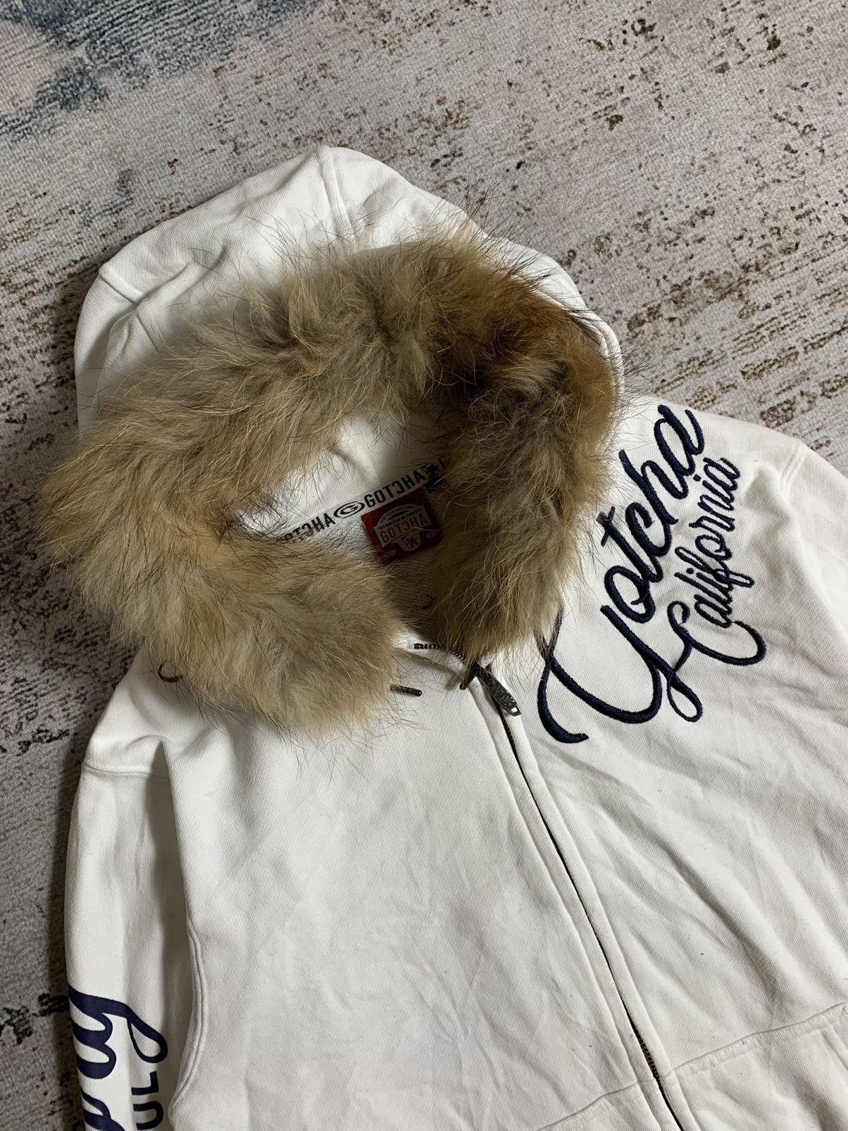 Japanese Brand × Le Grande Bleu (L.G.B.) Faux Fur Zip Hoodie Poem Styled Gocha Size US M / EU 48-50 / 2 - 3 Thumbnail