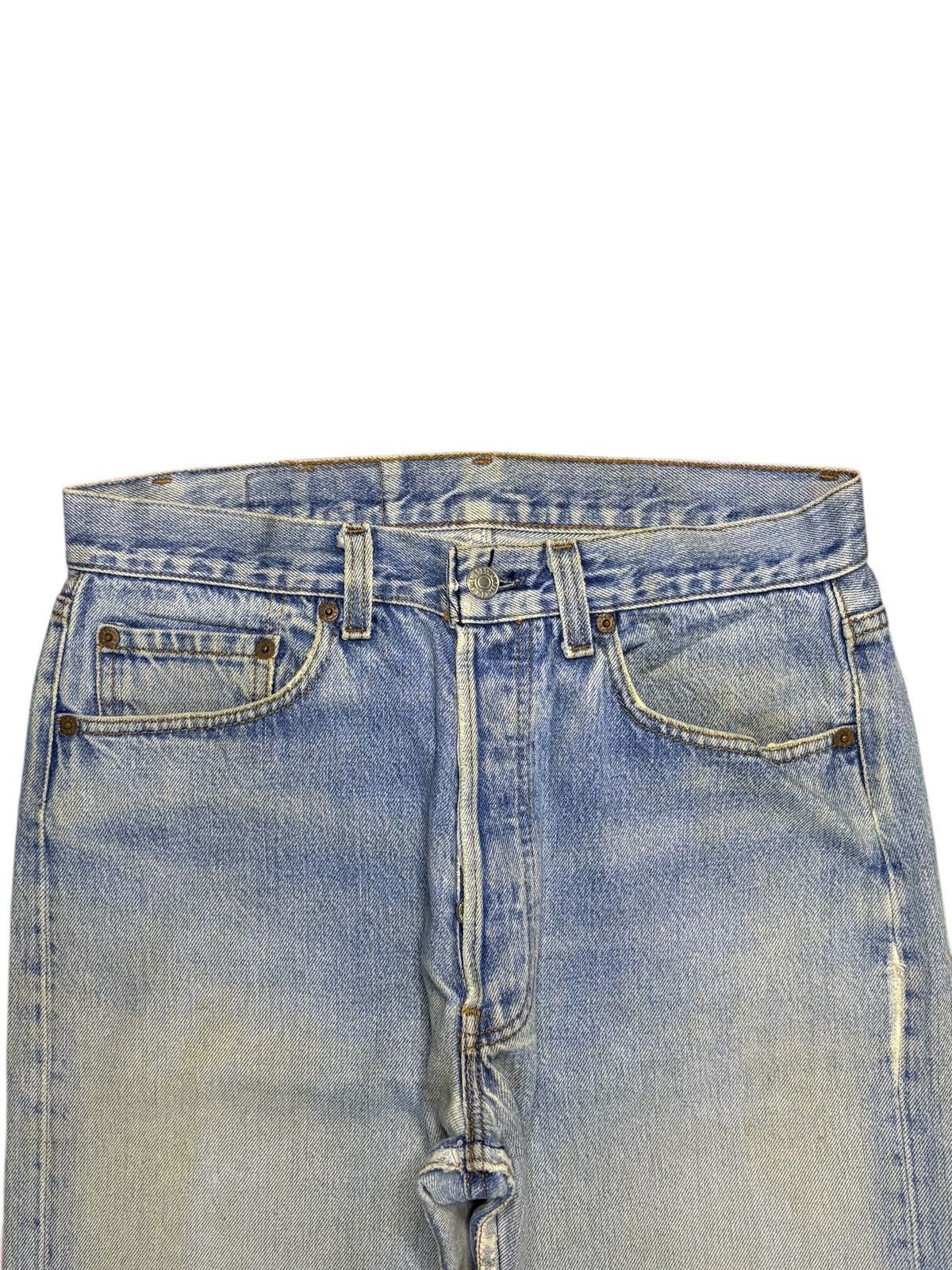 Levi's Vintage 80s Levis 501 Mud Wash Distressed Loose Jeans Size US 30 / EU 46 - 4 Thumbnail
