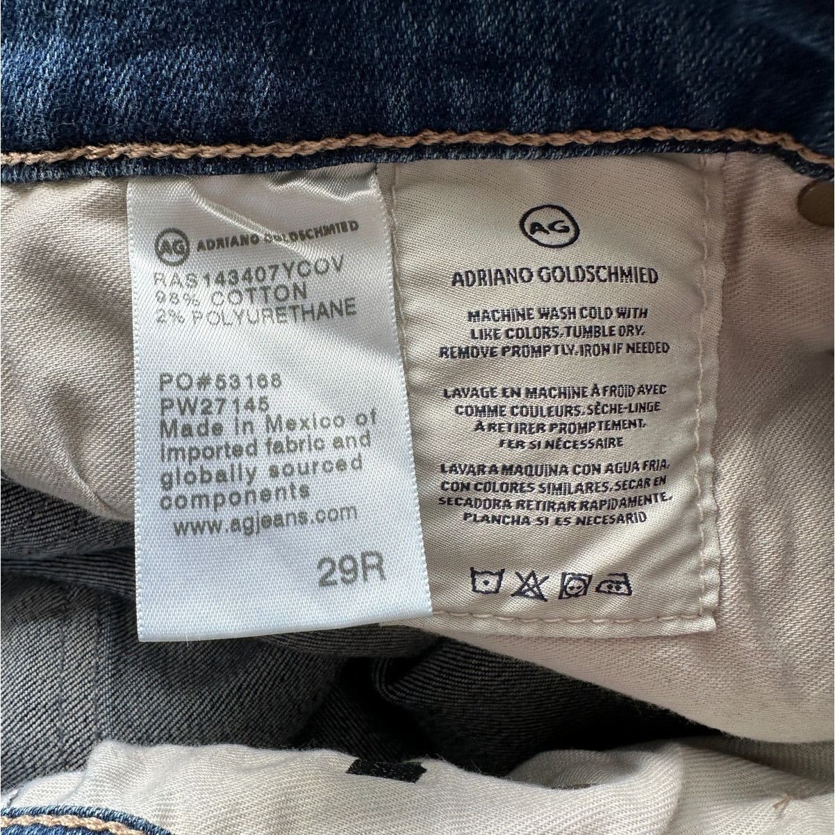 AG Adriano Goldschmied AG women’s Prima cigarette leg jeans medium wash US 29 Size 29" - 8 Thumbnail