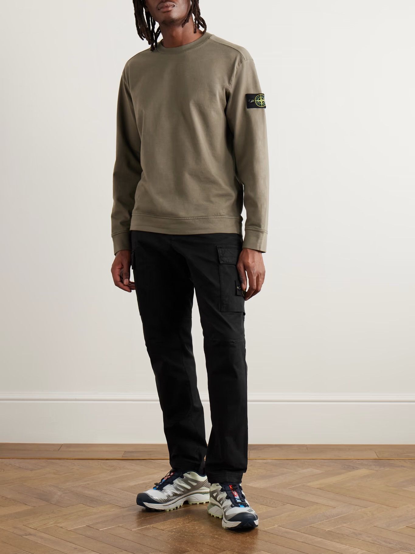 Stone Island STONE ISLAND Straight-Leg Cotton-Blend Twill Cargo Pants Size US 29 - 2 Thumbnail